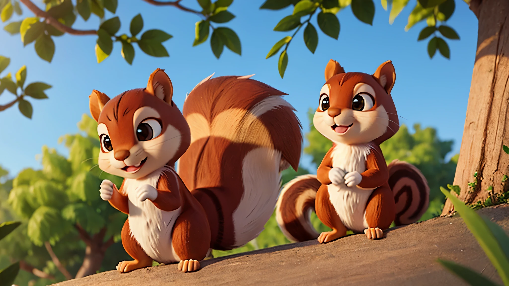 a cute little squirrel