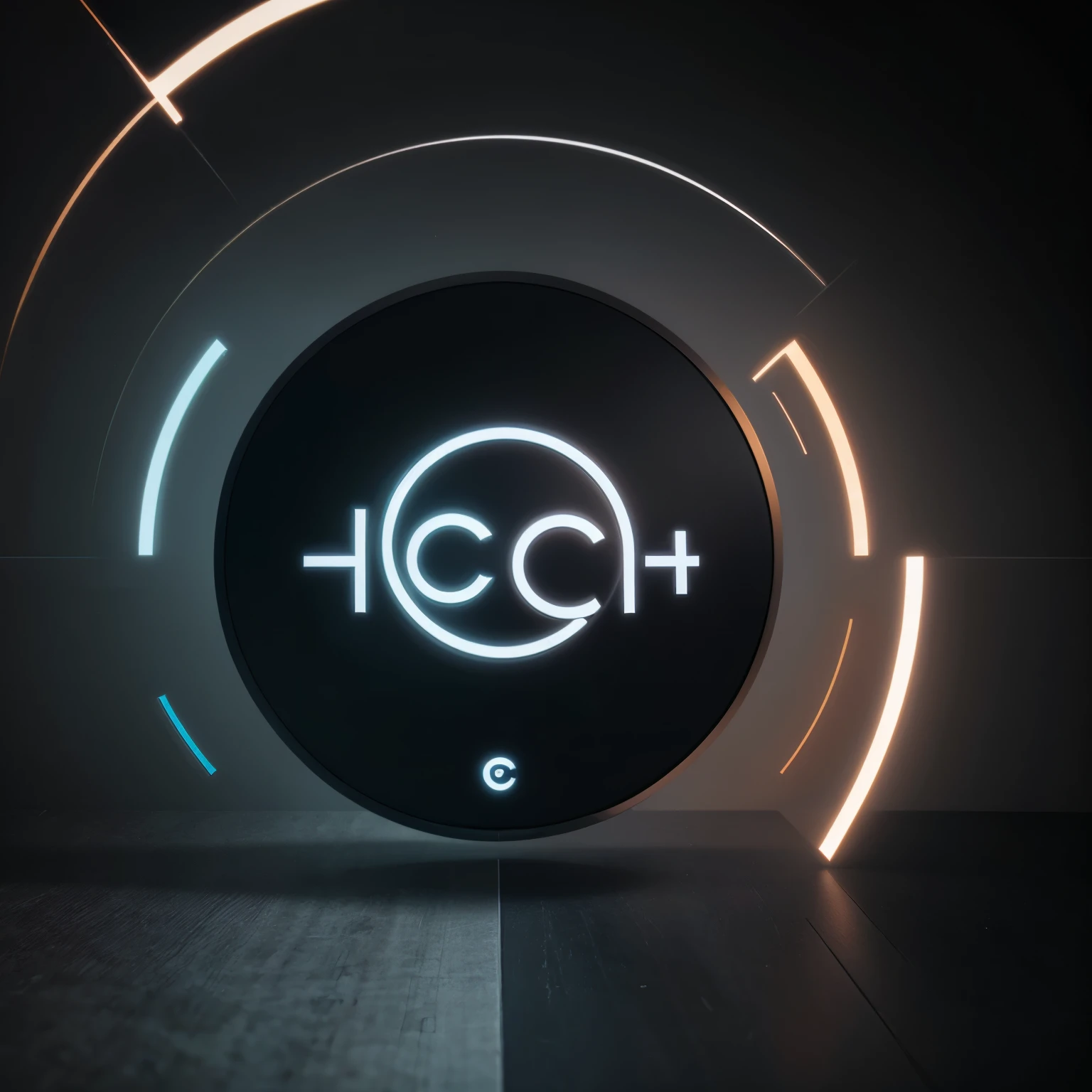 Create a very creative logo for me as an echo name with the c equal to the symbol but not equal 