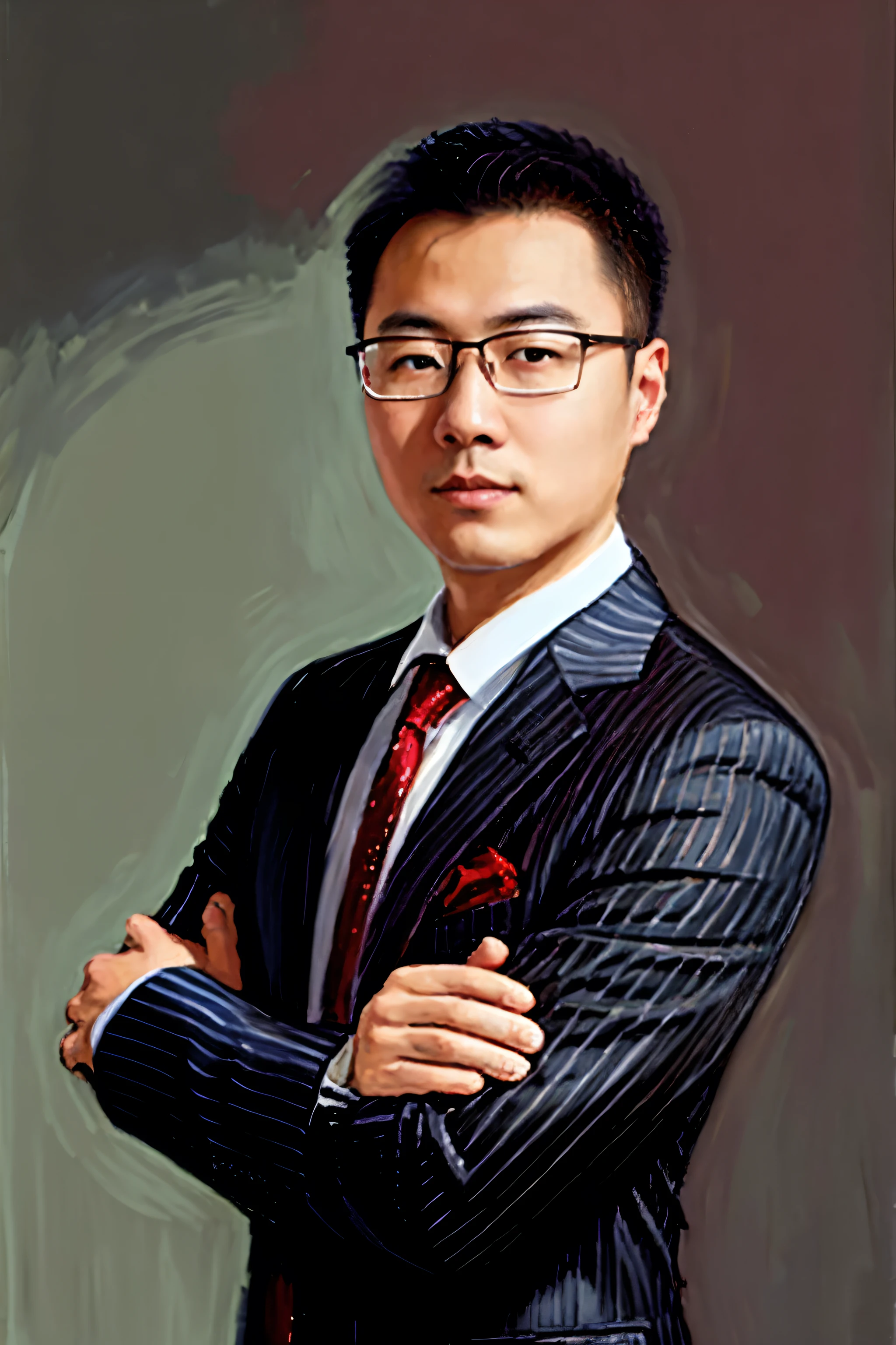 dressed in a suit,Allad man with arms crossed in tie, yanjun cheng, Professional profile photo, jinyiwei, wenjun lin, Lin Qifeng, chengyou liu, Liang Xing, wei wang, dent wu, Bo Feng, Chen Zezhou, yangjun chen, mario feng, yihao ren, chengwei pan, Leng Jun