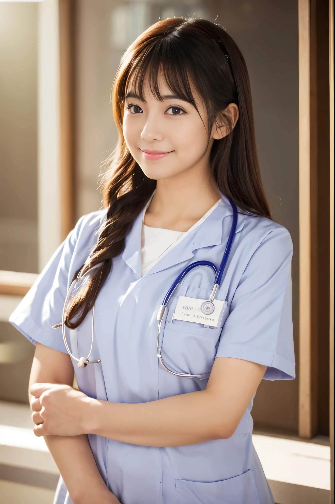 (highest quality,8ｋ,Overwhelmingly beautiful:1.2)、(Cute Japanese Girl:1.8、The Perfect Nurse),