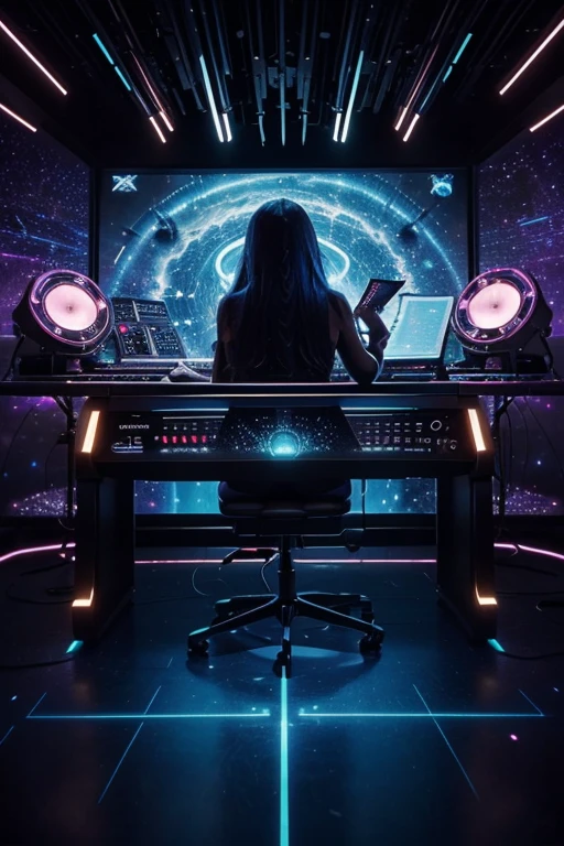 Cosmic Groove is a sonic journey that transcends the boundaries of space and time. Imagine yourself in a futuristic nightclub, where lights flicker in sync with pulsating beats. Here are the sonic elements that compose this hypnotic experience: The bass resonates like the pulse of the universe, creating a solid foundation for dancing. Picture an electric bass with steel strings, played with precision and groove. These synths evoke distant constellations, generating cosmic arpeggios and ethereal textures. Think of analog synthesizers with moving filters and spatial modulations. The beats are like pulsars from distant stars, marking time as you float through the cosmic void. Imagine an electronic drum kit with crisp snares, deep kicks, and shimmering cymbals. Processed voices echo like transmissions from alien civilizations, whispering secrets of the cosmos. Envision ethereal vocals with reverb and delay effects.The lights