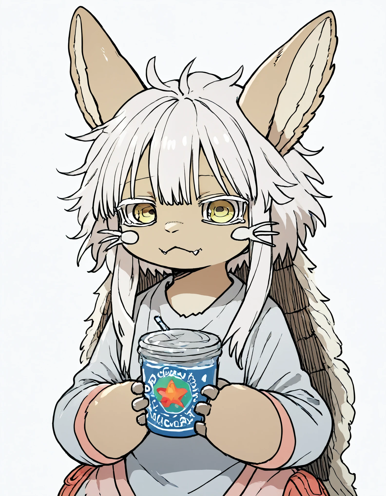 score_9, score_8_up, score_7_up, source_furry, rating_safe, Nanachi from Made_In_Abyss, Nanachi, white messy hair, Nanachi,