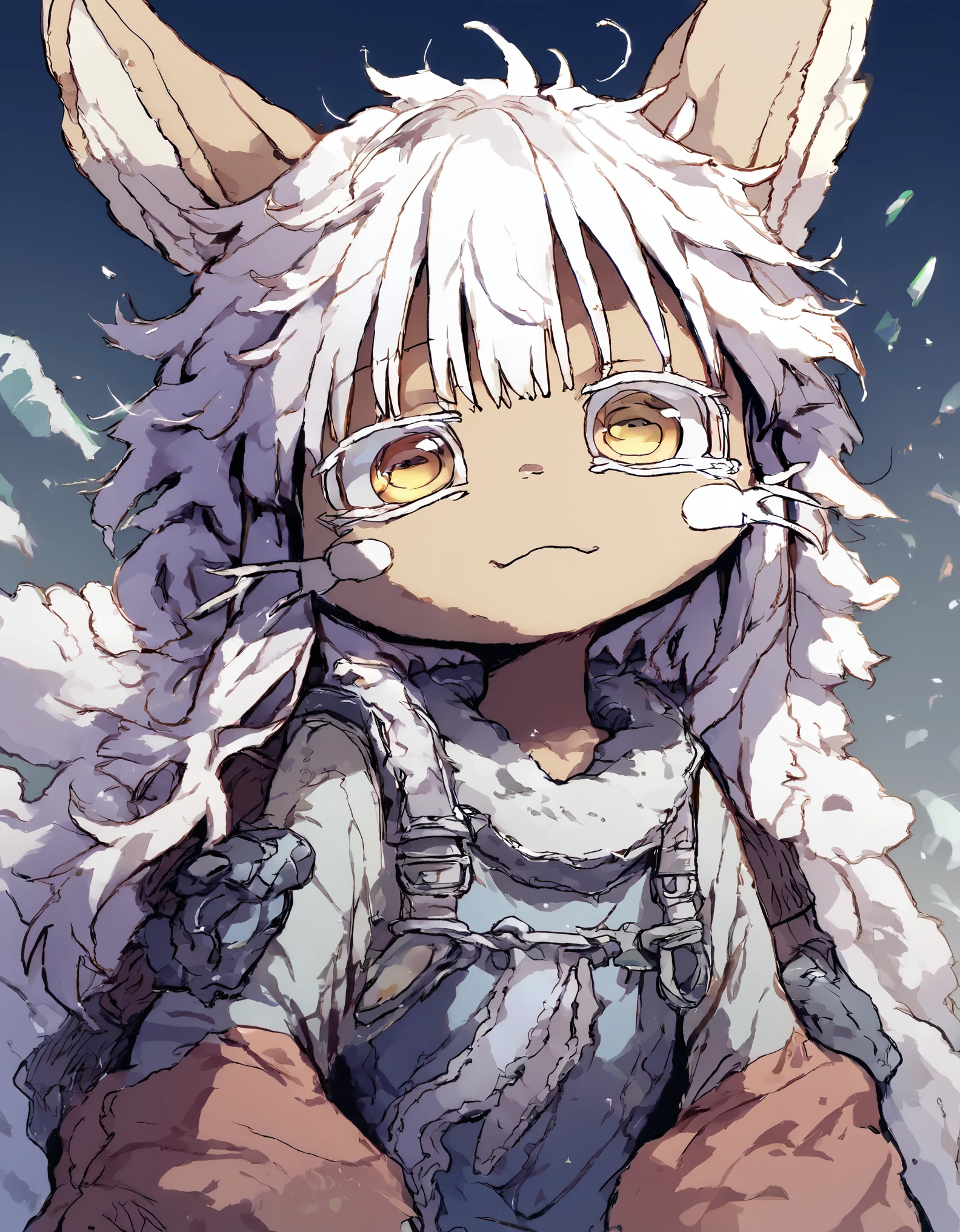 score_9, score_8_up, score_7_up, source_furry, rating_safe, Nanachi from Made_In_Abyss, Nanachi, white messy hair, Nanachi,