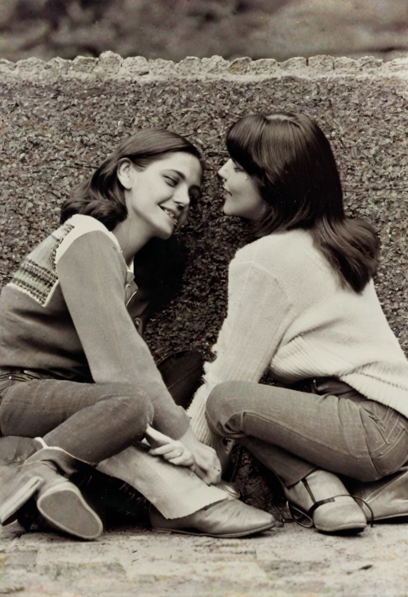 Romance between two lesbian girls in 1980 