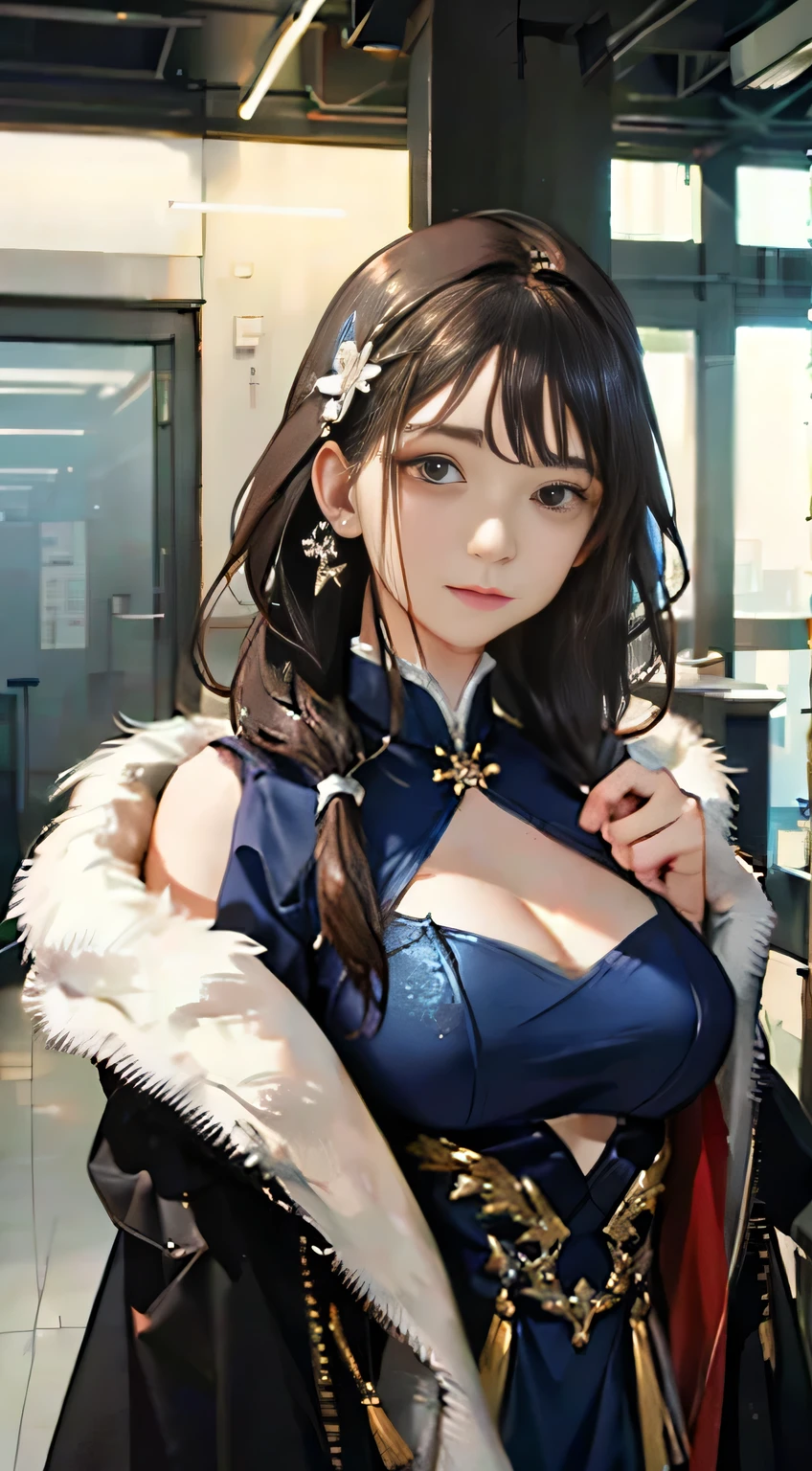 highest quality, masterpiece, One woman、 whole body, Very delicate and beautiful woman, 8K Wallpaper, Beautiful fine details, Beautiful sparkle, Cinematic lighting、27 years old、Idol、sexy、Colorful costumes、Red Line、Tall beauty、cute
