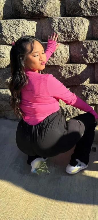 araffe woman sitting on the ground next to a wall with a skateboard, thicc, nicki minaj curvy, she has a jiggly fat round belly, skinny waist and thick hips, profile image, shot from the back, insanely inflated hips, big booty, view from the back, from the back, from the side, widest hips, seen from behind, viewed from behind, view from behind, view from the back, shot from the back, half asian, pov from rear, shot from behind, thicc, view from back, photographed from the back, photo from behind, backview, seen from the back, thick thighs, beautiful thick female, thick body, curvy accentuated booty, filipina, beautiful girl, big ass, huge ass, bbw, from behind, thick, thick thighs, wide hips, bbw, big , sideboob, giant ass, back view, big butt, round butt, tight underwear, underwear halfway off, underwear taking off, grabbing ass, ass spilling over underwear, too thick for clothes