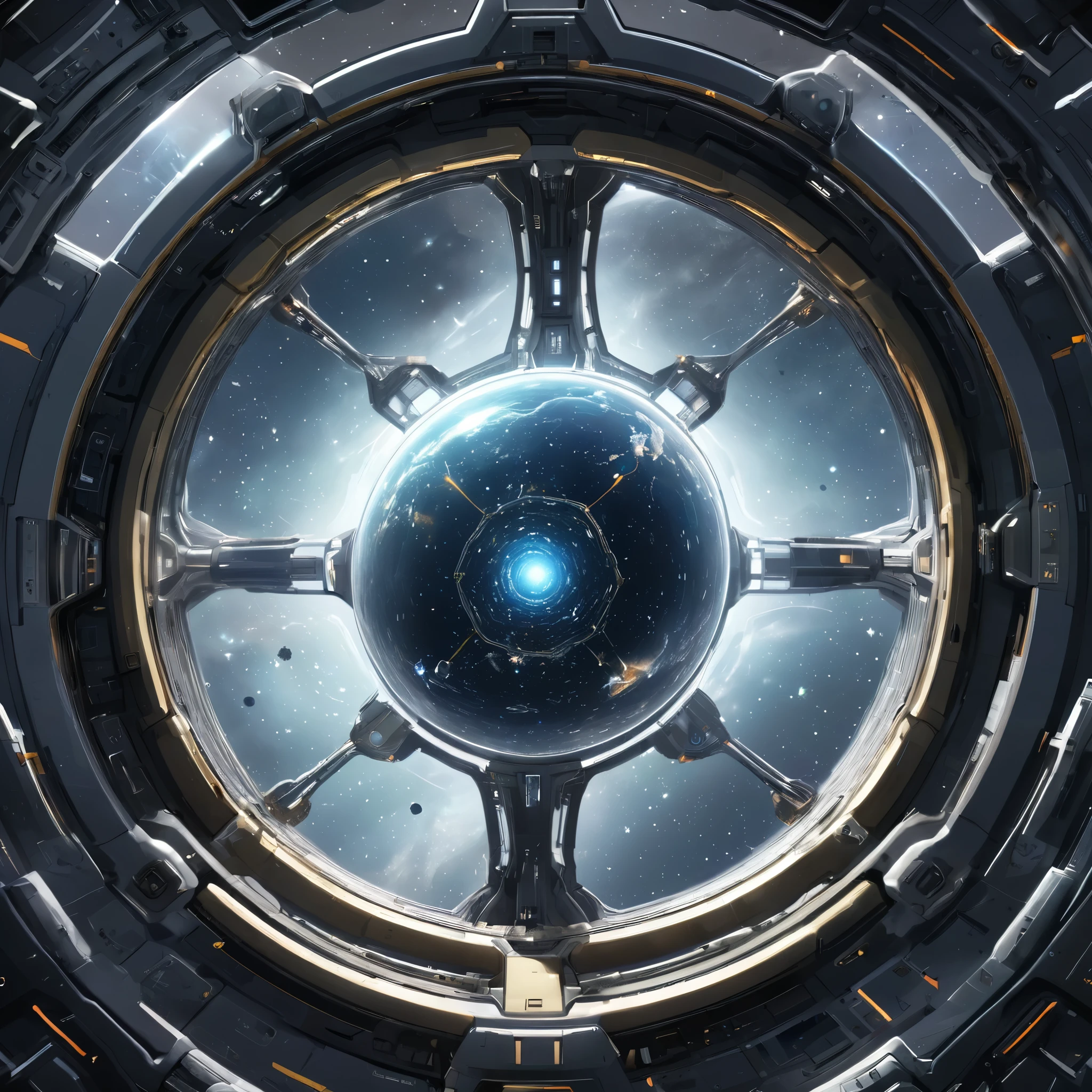 Embark on a journey of discovery as artificial intelligence comes alive within the quantum-powered confines of a spacecraft, its digital consciousness venturing into the unknown reaches of the cosmos.
