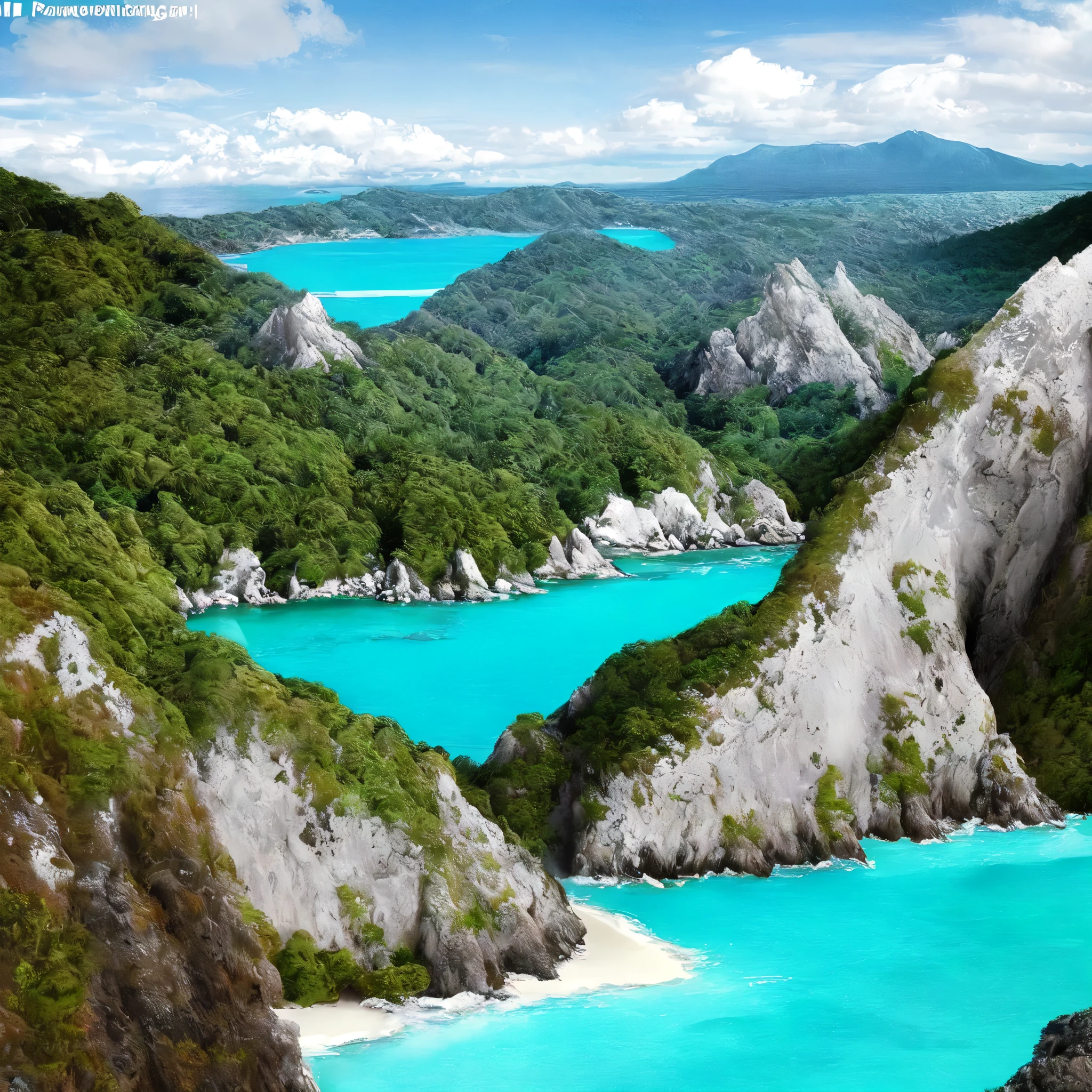 There are two people next to each other in front of a mountain, imagem de perfil, com montanhas ao fundo, com montanhas ao fundo, vacation photo, imagem de perfilture, por Pamela Drew, Abel Tasman, turquoise water, behind that turquoise mountain, imagem de avatar, standing near the beach, o oceano ao fundo, imagem de perfil, beautiful scenery