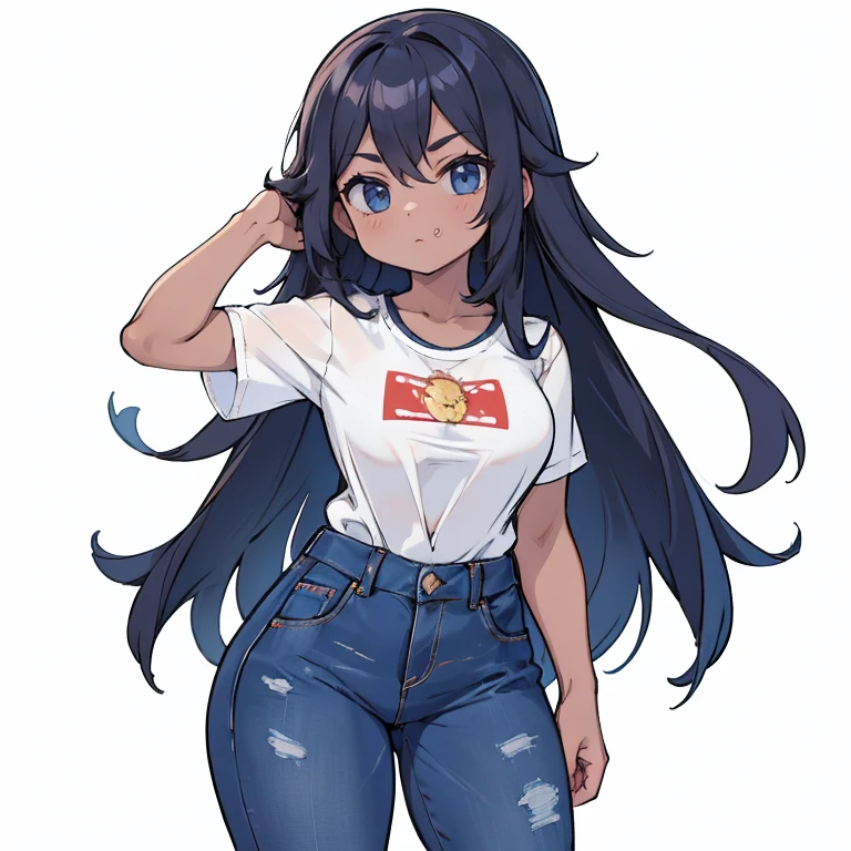 (1 mulher), (Sozinho), maduro, cabelo preto profundo, Cabelo ondulado, cabelo curto, Pale skin, camisa preta cortada, jaqueta vermelha, corpo muscular, average , tatuagens, jeans azul profundo, sorriso arrogante, cicatrizes no rosto