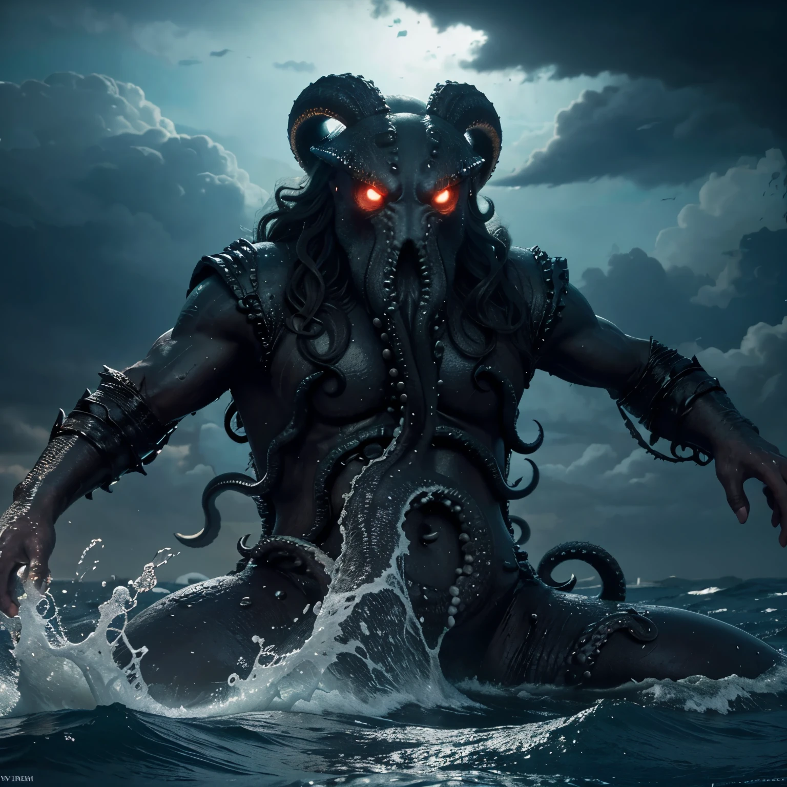 A being born from the most violent storms and the deepest waters, the Kraken of the Eternal Sea rises as the supreme guardian of the oceans, whose tentacles are like the very wrath of angry waves