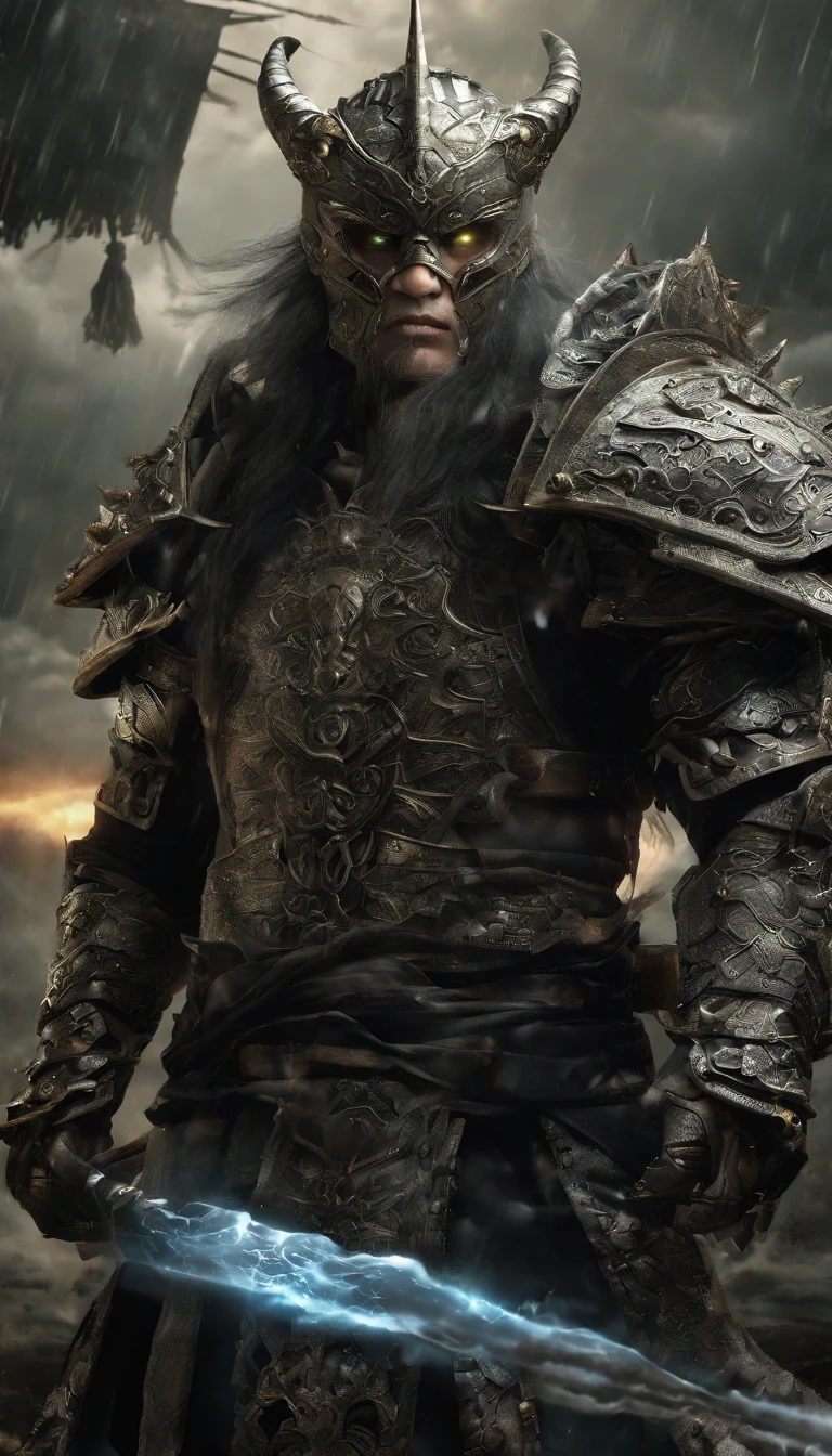 And the Electric Crocodile seems to be no less powerful than him.。I saw Shi-Dian Crocodile holding a diamond meteorite double-edged spear，The blade of the gun was filled with a chilling cold air.，There are countless dragon-like lightning circling around the gun.，The crackling sound of thunder-like explosion，The black armor and silver helmet have many teeth like steel blades embedded in the front of the helmet.，Looks like a demon with green face and fangs，There is an electric light disk hanging behind，Hanging in the Dharma Plate is a nine-section whip that looks like a crocodile&#39;s tail.，There is a sense of permeability outside。His skin is filled with silver-gray color similar to crocodile scales and is filled with alloy armor.，Exuding a majestic black aura，I saw the dazzling power of thunder flashing in the black air.，Soul-stirring。His skin is filled with silver-gray color similar to crocodile scales and is filled with alloy armor.，Exuding a majestic black aura，I saw the dazzling power of thunder flashing in the black air.，Soul-stirring。The electric crocodile steps on two lightning wheels, just like the reincarnation of Nezha.，The golden sparks mixed with lightning flashes hanging high in the air further highlight his majestic and heroic appearance.，He gently turned the silver spear in his hand，Suddenly, the surrounding environment was covered with dark clouds.，Flying sand and rocks, stars and lightning。