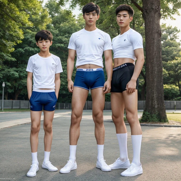teenagers , young , light-skin , wearing an dark blue sexy underwear, tmasterpiece,k hd,the feet,black long socks,The barefoot , blue colour , handsome and cute , extreme cute boy , white skin , dark blue underwear boxers shorts , extremely tall and cute boy ,oppa model , handsome model , full body , dark blue boxers underwears short shorts , black socks , white light-skin , Chinese model , young boy , white skin , handsome and extremely cute , blue boxers underwear shorts , long black socks , handsome model , at the park , outdoor , model oppa , long legs , jogging , people around , high knee black socks ,black long socks , stand up , extremely tall , extremely high , blue underwears , blue sports underwear , long black socks , clean and white legs , Chinese model , extremely long legs , clean and white thigh , heavy bulge , kid face , baby face , wearing t-shirt , blue underwears boxers , light and white skin , Chinese model , strike a pose , sexy pose , horny boy , high knee black socks , long black socks , youth , detailed handsome chinese face , clean and white body , standing up , chinese cute face , size different , height different