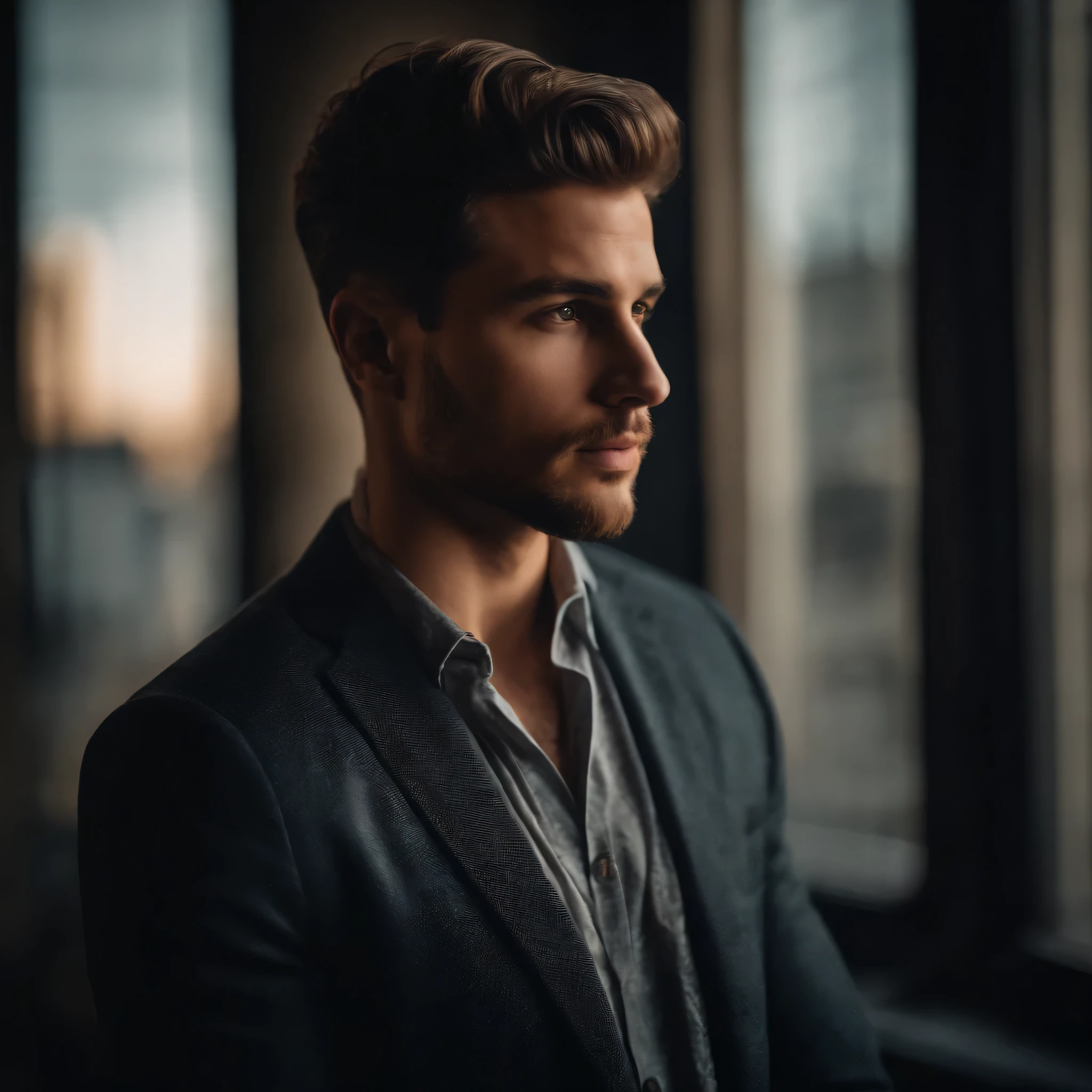 Retrato de um jovem bonito
