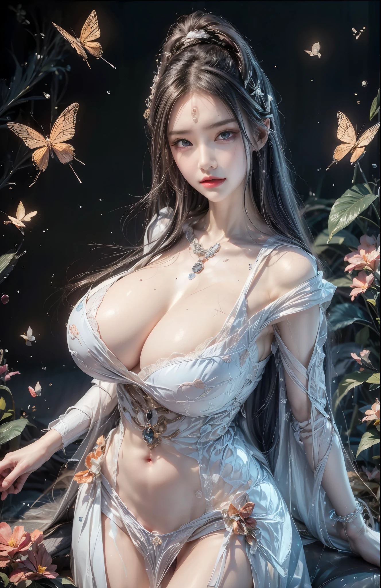 realistic, 1gril, per HD, 12k, wearing Allstars shoes, slim body, rather big body, six pack body, big round breasts, no clothes, beautiful breasts, looking at the camera, sitting on the sofa, long black hair, facial details, detailed person, body details, clothing details, hair details, body details, body details, breast details, vagina details, clothes, eye details, sweat details, water details, pose (knees bent and legs wide apart) whole body