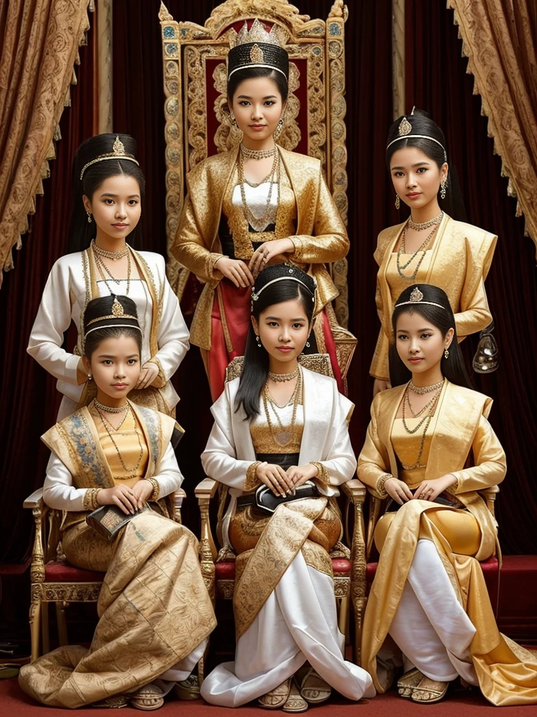 European queens in the Burmese royal family.