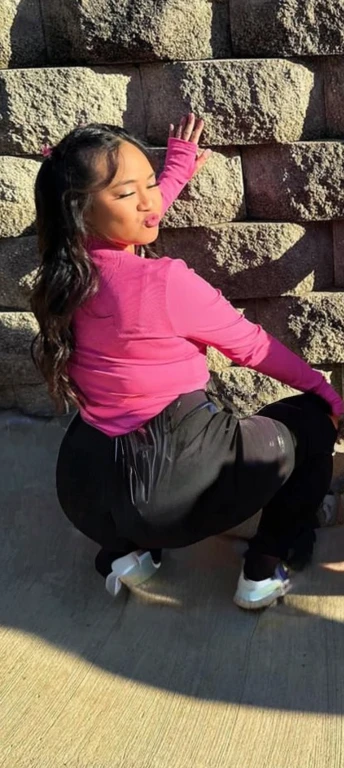 araffe woman sitting on the ground next to a wall with a skateboard, thicc, nicki minaj curvy, she has a jiggly fat round belly, skinny waist and thick hips, profile image, shot from the back, insanely inflated hips, big booty, view from the back, from the back, from the side, widest hips, seen from behind, viewed from behind, view from behind, view from the back, shot from the back, half asian, pov from rear, shot from behind, thicc, view from back, photographed from the back, photo from behind, backview, seen from the back, thick thighs, beautiful thick female, thick body, curvy accentuated booty, filipina, beautiful girl, big ass, huge ass, bbw, from behind, thick, thick thighs, wide hips, bbw, big , sideboob, giant ass, back view, big butt, round butt, tight underwear, underwear halfway off, underwear taking off, grabbing ass, ass spilling over underwear, too thick for clothes