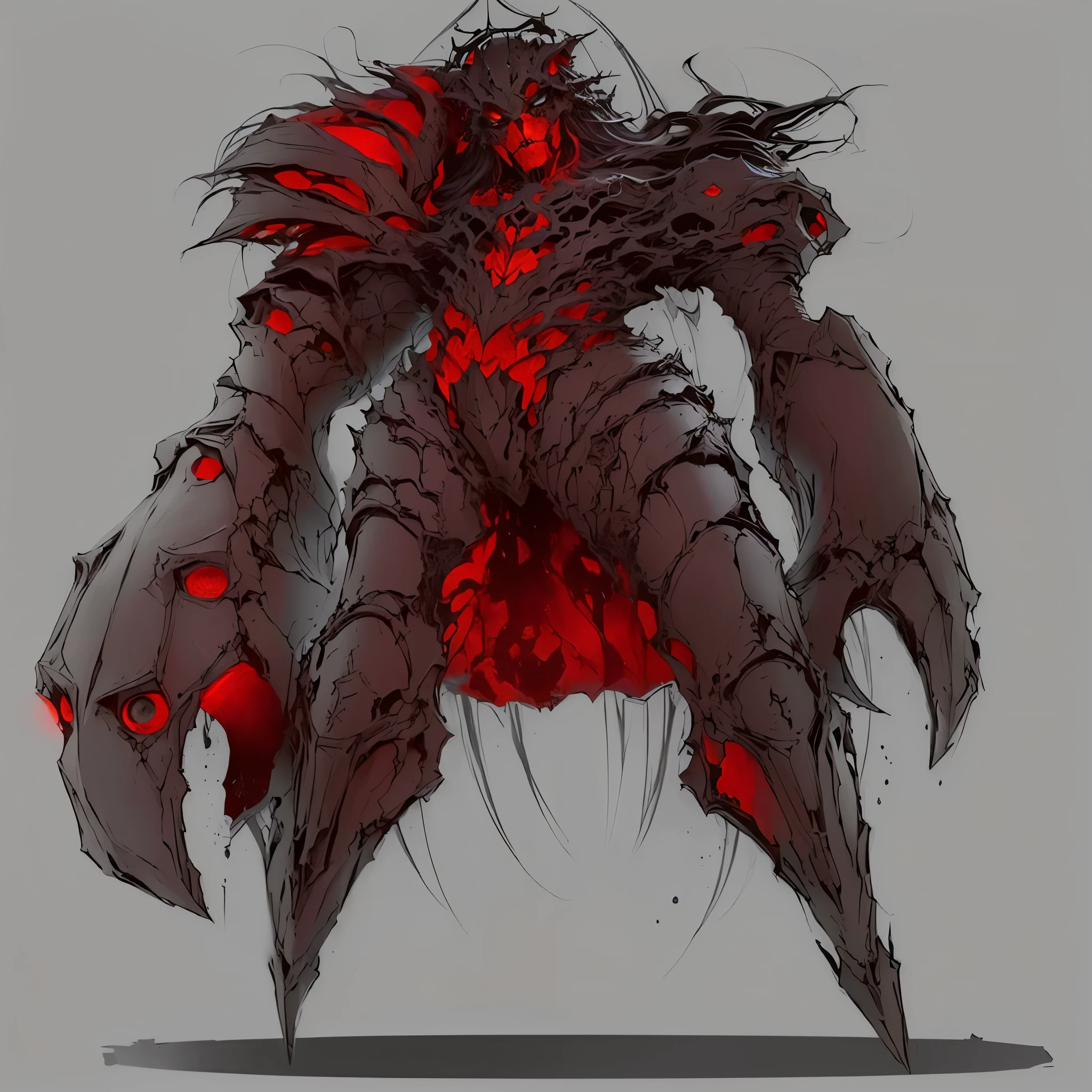 , Sangrento + arte conceitual, demon soul arte conceitual, monster arte conceitual, conceito de corpo inteiro, conceito criatura personagem arte, creature arte conceitual, projeto de criatura, conceito de criatura realista, detailed conceito de corpo inteiro, criatura da loucura, personagem conceitual, cosmic horror arte conceitual, conceito de personagem irrealista