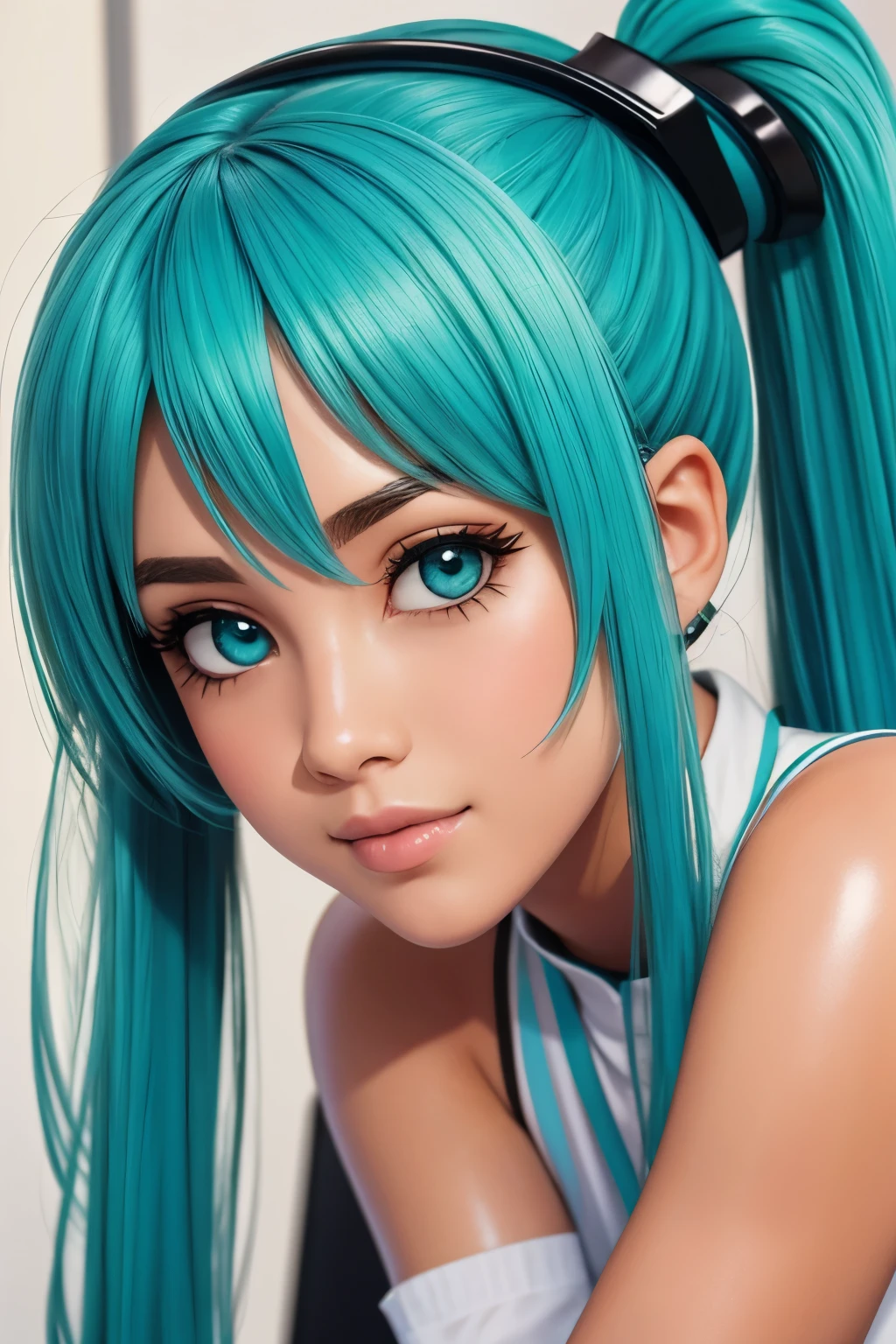 1 garota, Hatsune Miku, tiro de vaqueiro,