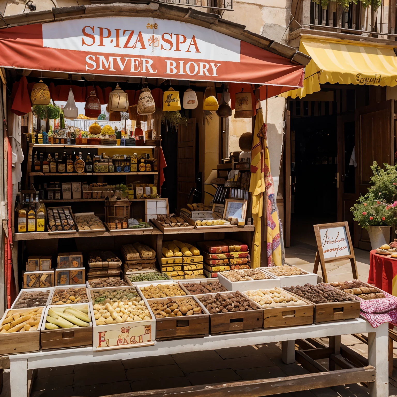 bazaar stand spanish fiesta