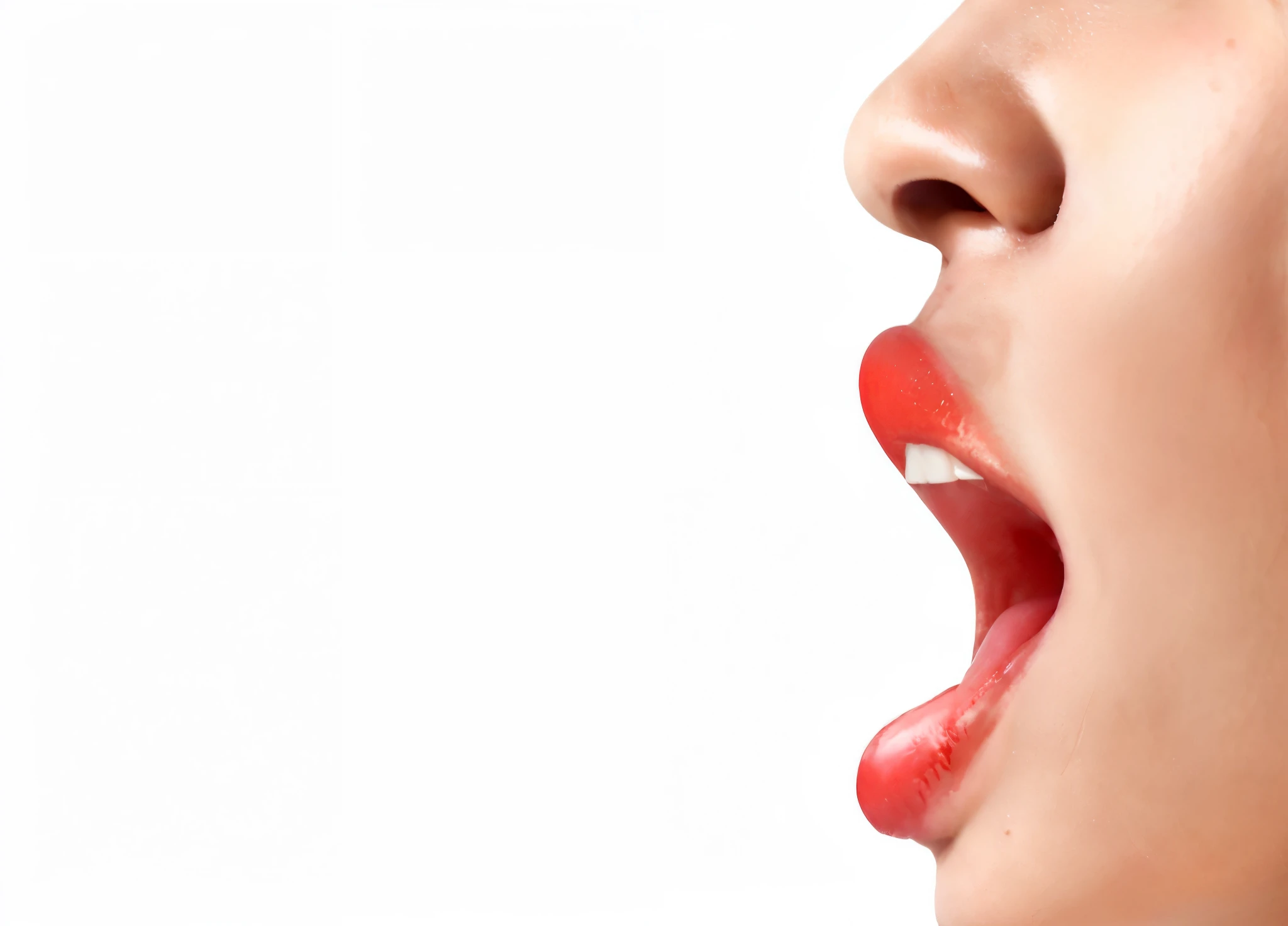 Open vagina of a girl