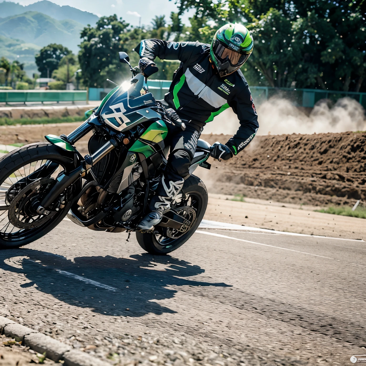 Kawasaki ninga tornasol llantas de pista