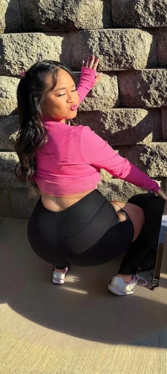 araffe woman sitting on the ground next to a wall with no clothes on the thickest ass ever, thicc, nicki minaj curvy, she has a jiggly fat round belly, skinny waist and thick hips, profile image, shot from the back, insanely inflated hips, big booty, view from the back, from the back, from the side, widest hips, seen from behind, viewed from behind, view from behind, view from the back, shot from the back, half asian, pov from rear, shot from behind, thicc, view from back, photographed from the back, photo from behind, backview, seen from the back, thick thighs, beautiful thick female, thick body, curvy accentuated booty, filipina, beautiful girl, big ass, huge ass, bbw, from behind, thick, thick thighs, wide hips, bbw, big ass, sideboob, giant ass, back view, big butt, round butt, tight underwear, underwear halfway off, underwear taking off, grabbing ass, ass spilling over underwear, too thick for clothes, underwear only, see-through pants, NAKED, no pants, squat ripping through pants
