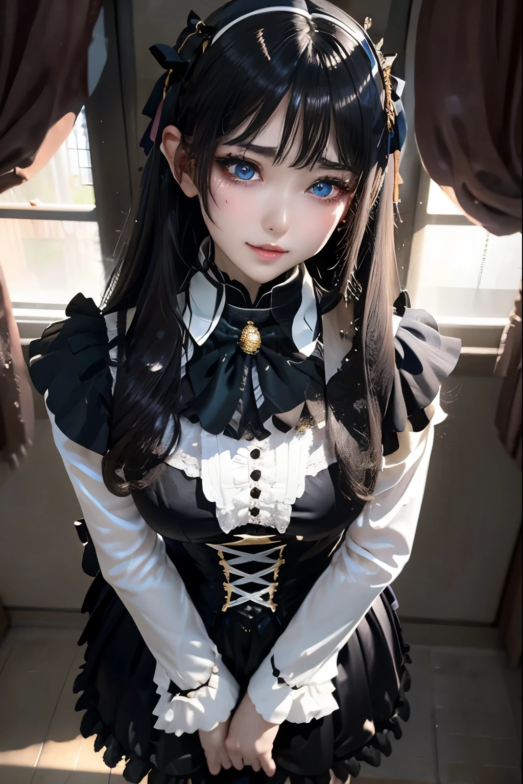 ハードDark Gothicメイク、Deep Night Sky、Horror、Black dark eyeshadow、cry、sad、Good skin radiance、Dark Gothicメイク、Dark smile、palace、The beauty of fragrance、24-years-old、Expressions of intense sexual pleasure、Embarrassed look、Dark Gothic、Obscene language、highest quality、Expression of sexual pleasure amid suffering、Drunk face、紫のMaid clothes、Mysterious、Noble、The face of someone who is holding in the toilet、sexy、Loving smile、Twin tail hair、Right blue eye, Left eye is red、Super seductive pose、Platform Heel Shoes、Heavy makeup、Gothic Lolita Clothing、A little slimmer、Silver Hair、Long Hair Straight Hair、Cute Gothic Lolita Dress、Beautiful Face、elegant features、Fascinating face、Stained glassが背景、Chest glistening with sweat、The room is dark、goth long dress、Bell Sleeves、Wizard Sleeve、Decadent look、Sexually excited expression、Glossy thighs wet with water、Thighs that are wet and shiny with oil、Background of a room full of roses、sad表情、Rose Maiden、The embroidery is pink、The dress has pink embroidery、Thigh-high socks、Knee-high socks、Gentle expression、Dark black eyeshadow、despicable act、Stained glassと薔薇背景、thighs are a little thin、Female Duo、Female couple、dark church background、Stained glass、Black metal world、Dark Castle、Dark Room、Slender body、upright、walk、Are standing、gothic long dresaid clothes、Victorian dresses、Her thighs glisten with sweat、My body is wet and shiny、Lots of glitter on the thighs、sweating、My thighs are sticky from sweating、Sweat glistens on the thighs, The whole body is sweaty and shiny、Quite sweaty、My thighs are sweaty、My thighs are so wet、My thighs are shining with sweat、A lot of sweat glistens all over the body、The thighs are the best、