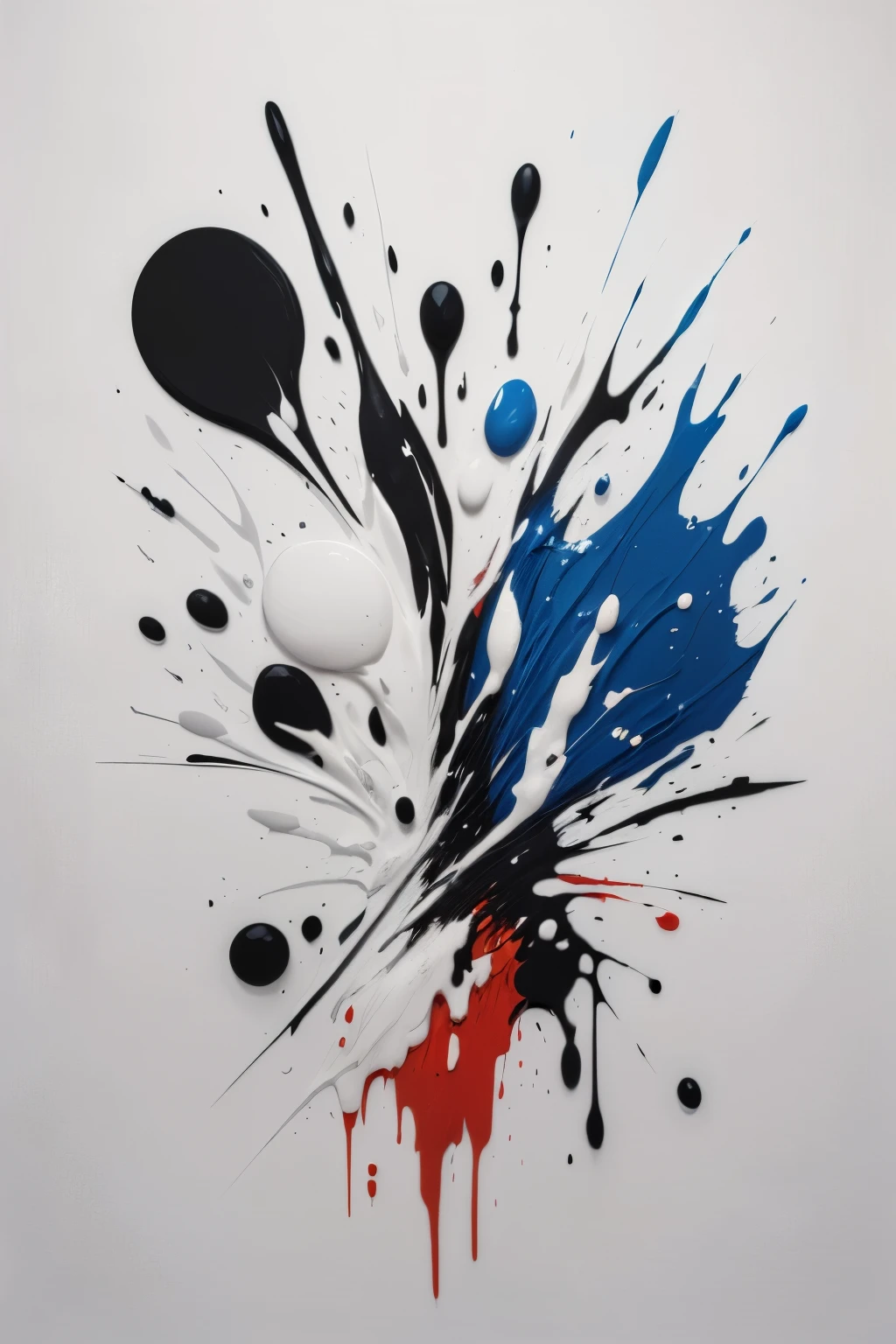 (best quality, oil painting, fancy, sharp focus), Jackson Pollock, portrait Painting, (Splash and drip art minimalism:1.1), canvas white background, studio, style painting magic, splash art, ((white background)), contour, Expressive Strokes: The brushstrokes are visible and expressive, contributing to the painting's emotional intensity. Thick, impasto strokes add texture and depth. sexy lady contour 