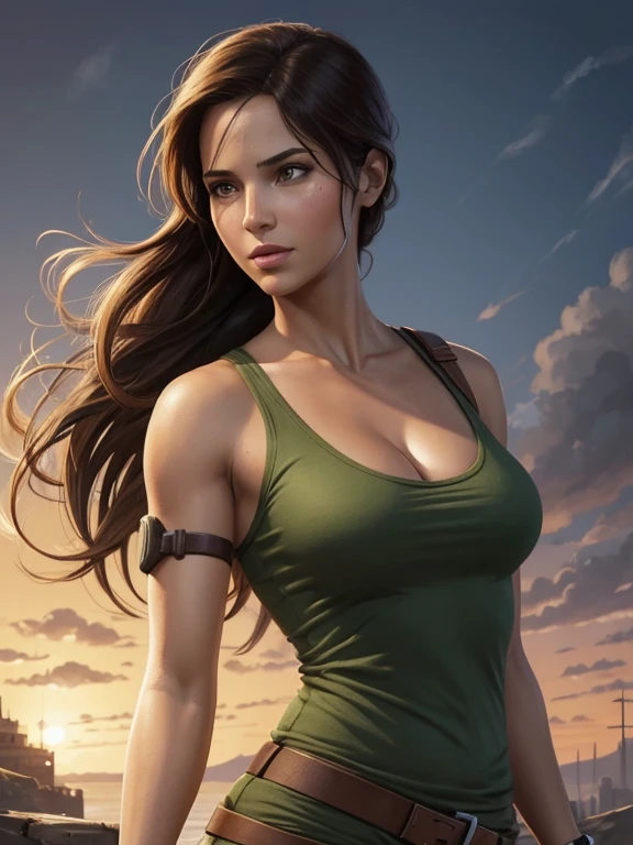 Personagem Lara croft nua pelada sem roupas magem de desenho animado de uma mulher .cartoon style illustration, estilo de arte dos desenhos animados, estilo de arte dos desenhos animados, digital illustration style, design de personagens altamente detalhado, arte digital detalhada fofa, City fan art, Design de personagens de retrato, beautiful digital illustration, retrato de alta qualidade, Arte em quadrinhos, mulher jovem. expression of sexual desire