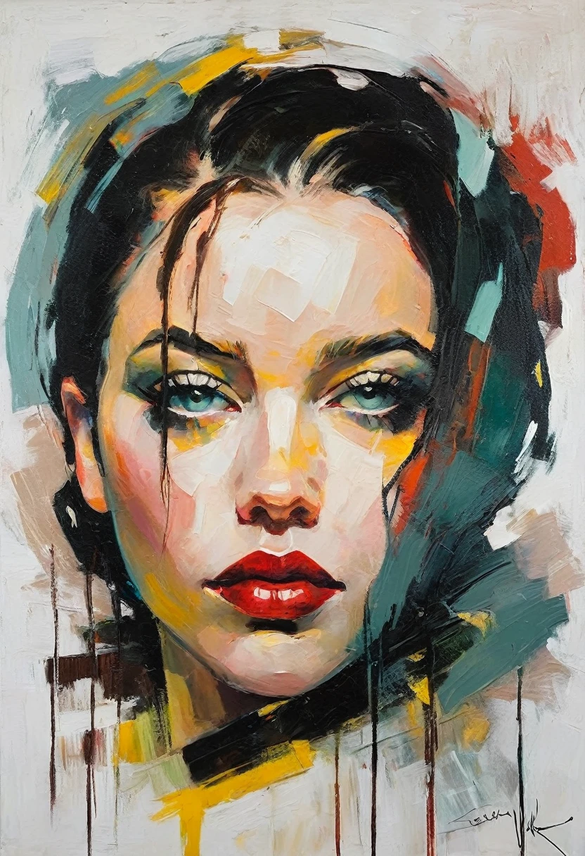 Create an evocative oil painting inspired by Malcolm Liepke, based on the provided image. Capture the intense, introspective expression of the young subject using thick, expressive brushstrokes and a muted color palette. Highlight the emotional depth and vulnerability in the subject's gaze, emphasizing the play of light and shadow on their face. Maintain a simple, textured background that complements the subject's contemplative presence. Focus on the tactile quality of the oil paint to convey the raw emotion and intimacy characteristic of Liepke's style.
