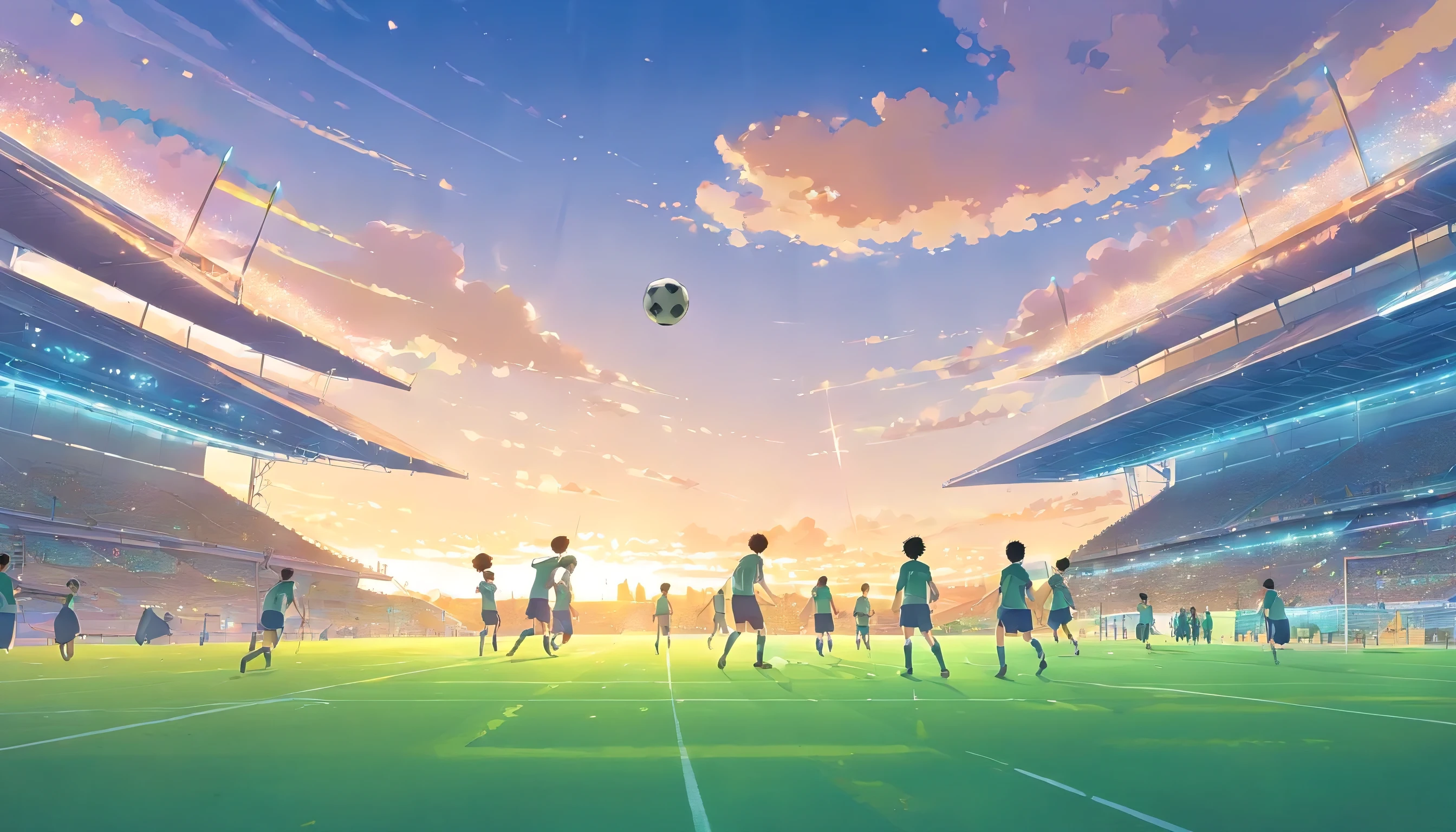 Football match background illustration