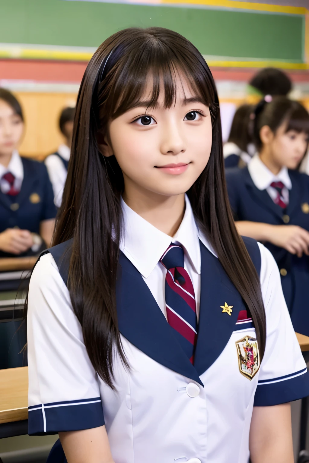 , classroom, uniform, Idol