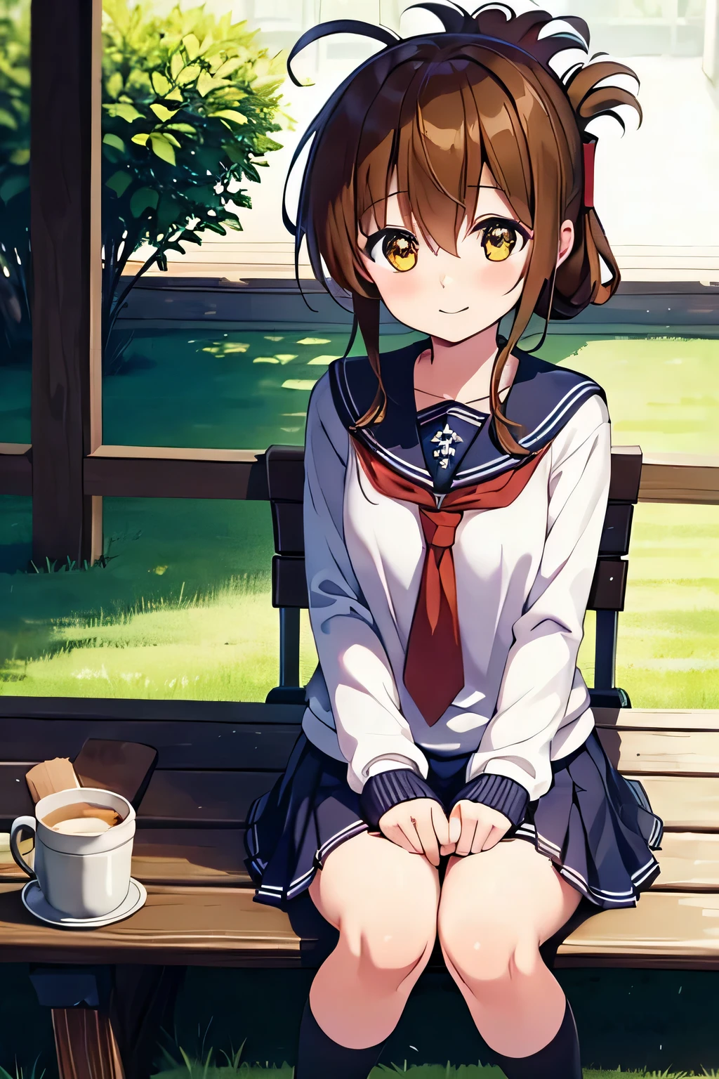 Tabletop, highest quality, 8k_wallpaper, (beautiful eye), ((cute)), cute, (Lovely), (Tennis court on a sunny day),1 girl,,1 ,Stand next to the car,smile,Face close-up、Portraiture(((Tennis court)))(((Tennis Wear)))(((Sit on a bench and relax))),(masterpiece, highest quality:1.2),figure,8k,High resolution,One girl,alone,Upper Body,(Portraiture:1.2),Brown_hair,Folded_ponytail,Brown_eye,serafuku,length_hair,School_uniform,skirt,Pleats_skirt,