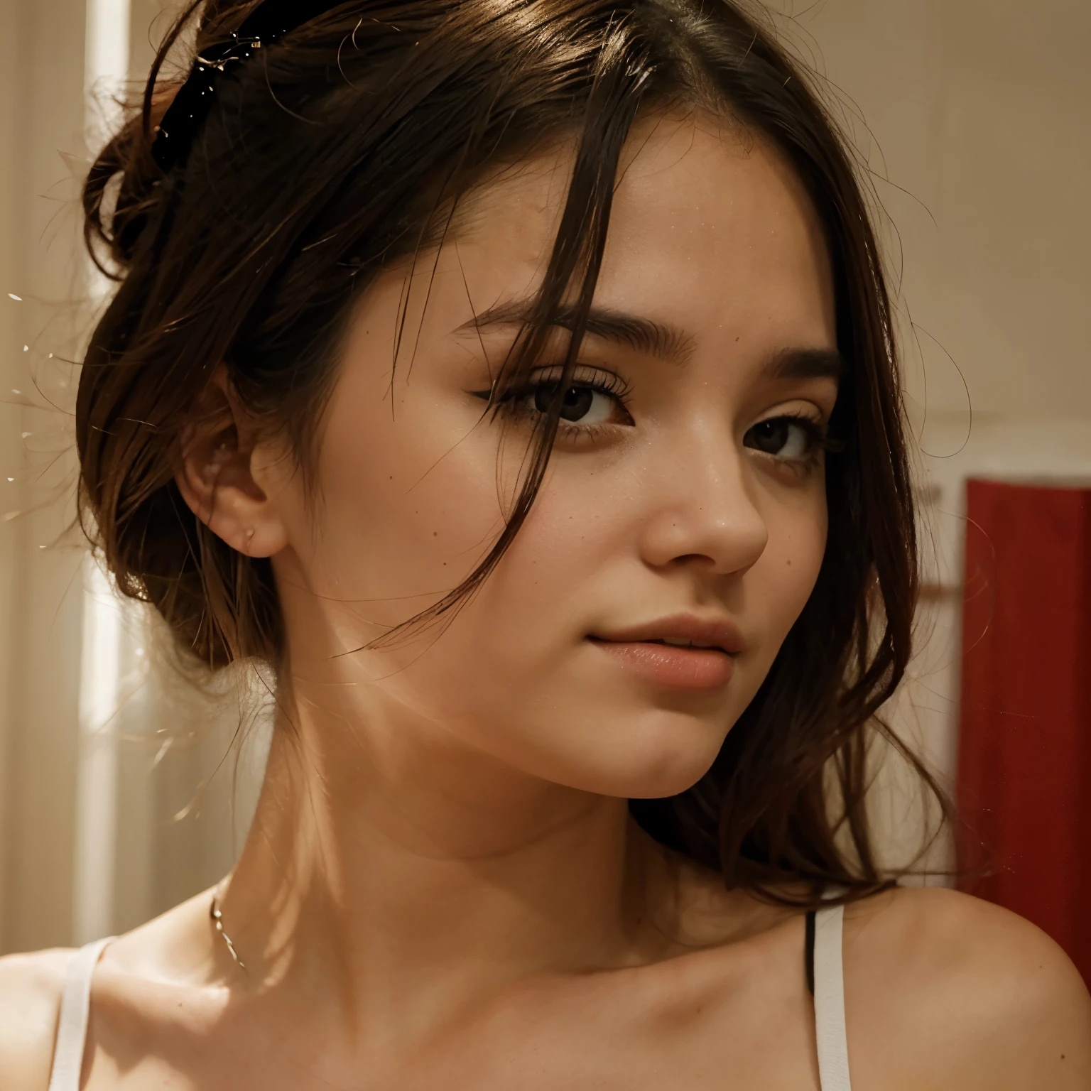 Me crie uma imagem de como uma mulher de 22 anos que se chama Amanda se vestiria