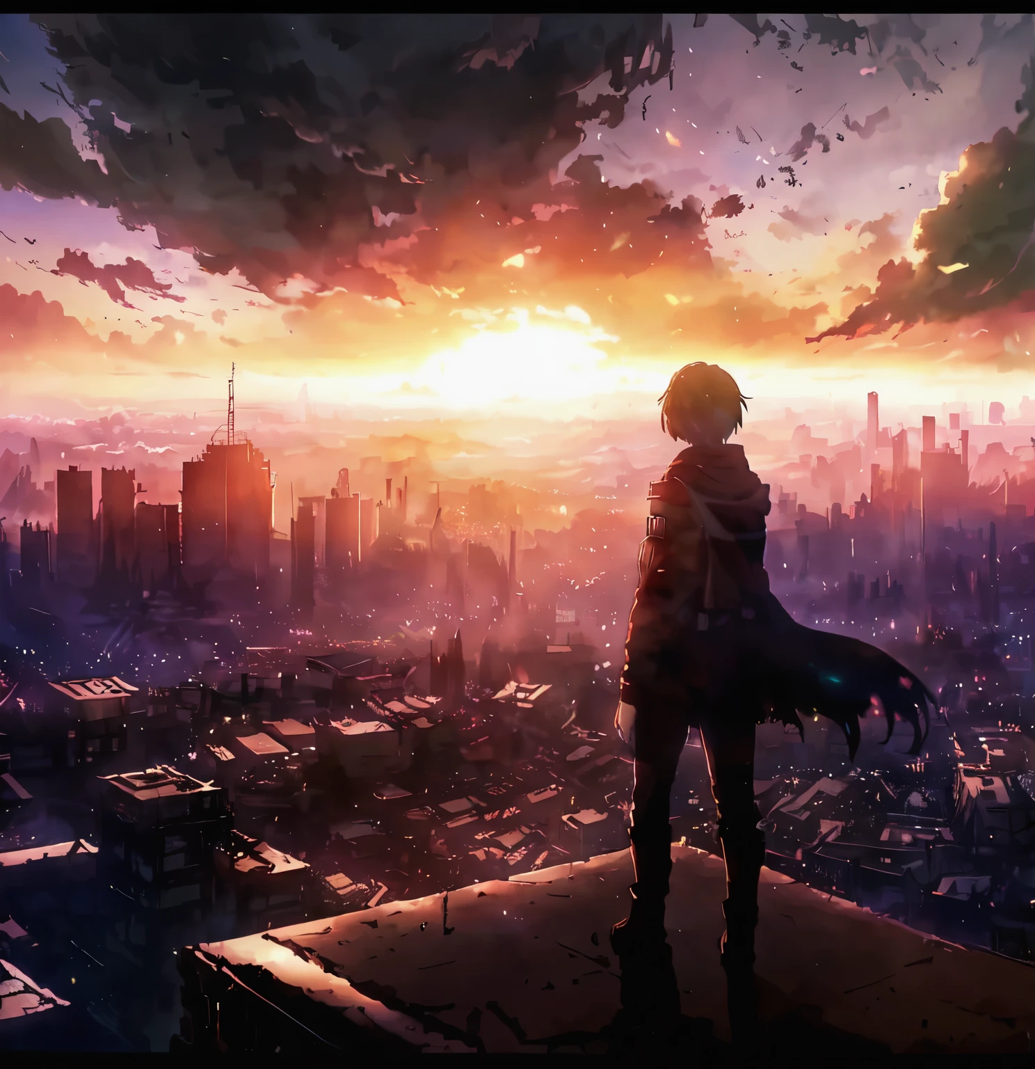Attack on Titan, Angry Giants, Dark and gritty, Studio Ghibli, Anime key visual, by makoto shinkai, Deep Color, Complex, 8K resolution concept art, Natural light, Beautiful composition Dark