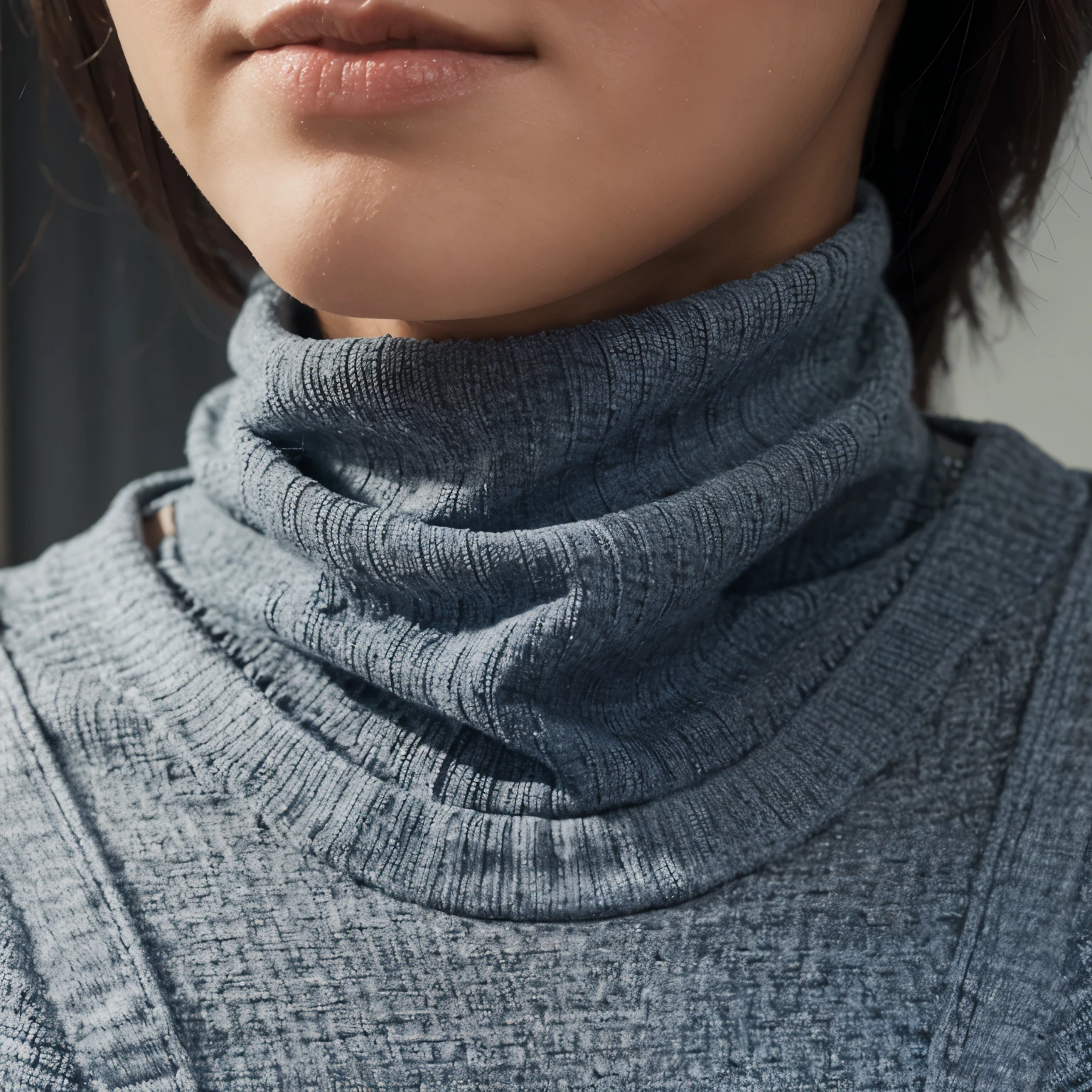 Blue-gray textured triangle