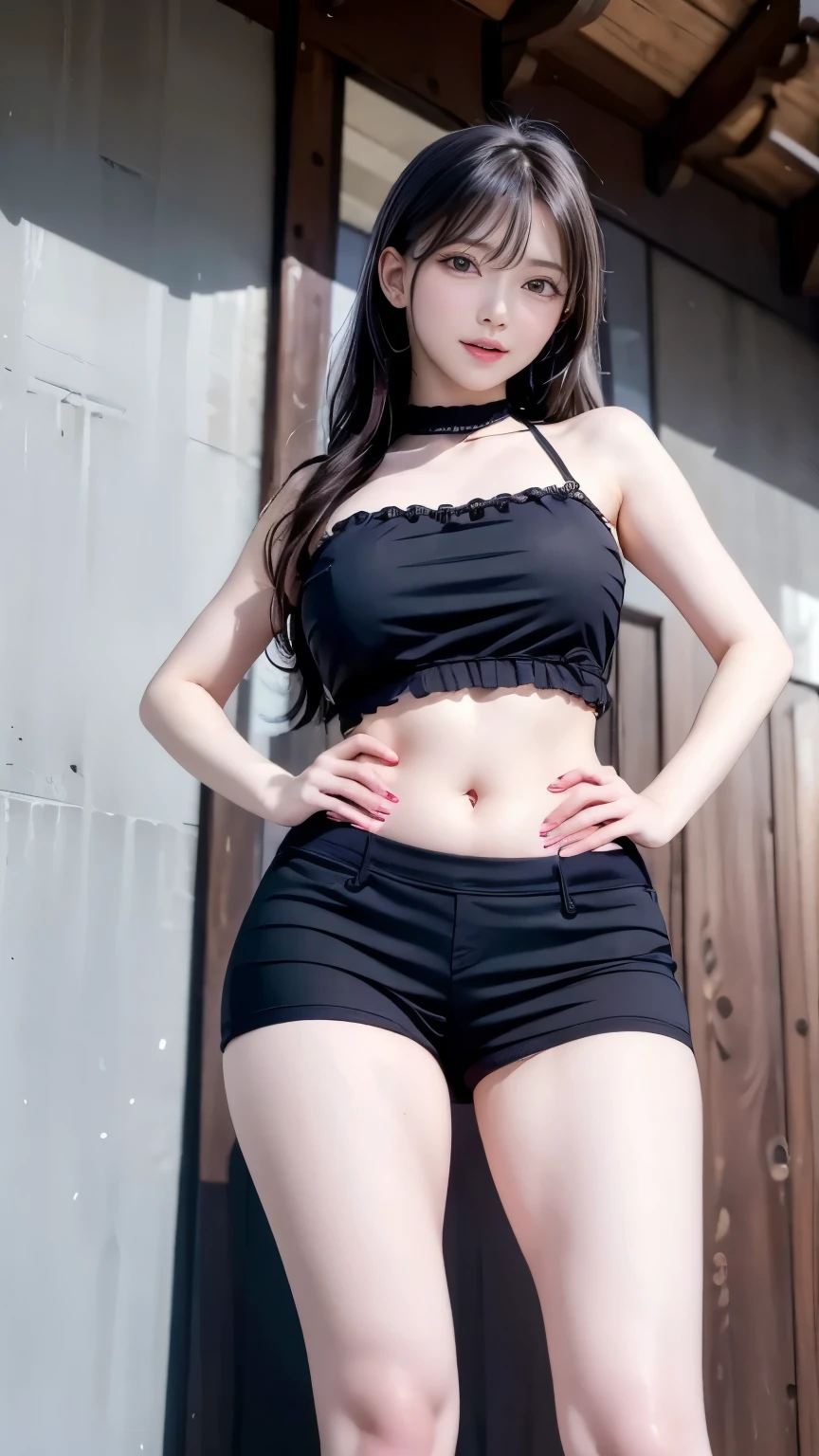 (Very delicate and beautiful:1.2)super model,,Big Breasts,Beautiful breasts,voluptuous,【bike shorts】,,【3girls】,,highest quality, High resolution, 8K,, Large Breasts,,Panty shot, Vivid details,Frills ,Idol Group,Idol Costumes,mini skirt,Girl kicking,blush,Sweet smile