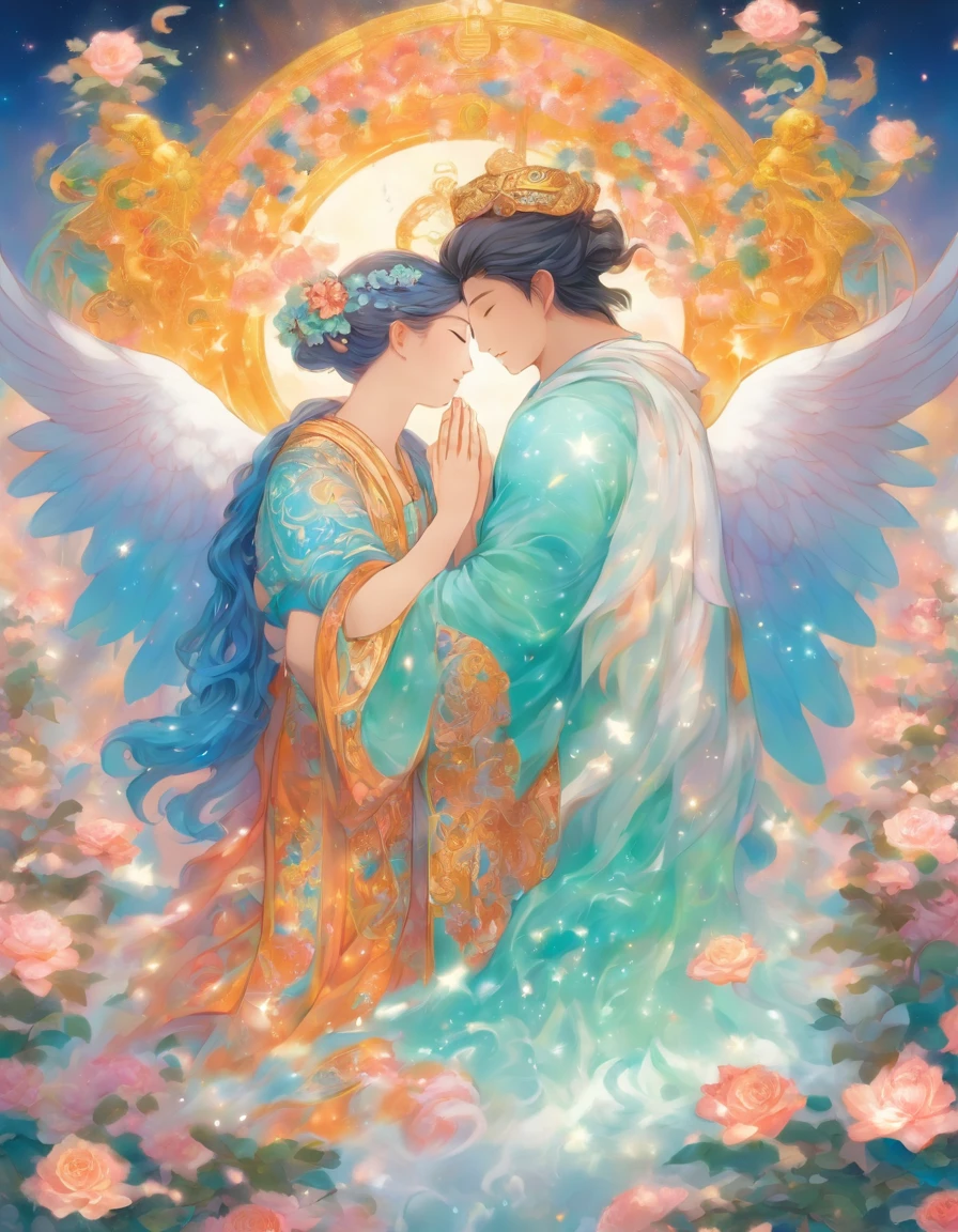 「Yab-Yum」A huge Roman emperor named Constantine I「great」A cute girl from the Land of the Rising Sun snuggles up to the head of the statue。they are a happy couple、full of love。Their love is、It transcends the shackles of faith and religion。That love is、It's a microcosm that lives within garden quartz、It's a galaxy、It's a clear sky before dawn。Their relationship unfolded in a tranquil time、Marble floor and colorful ores、diamond、Morganite、Kunzite、rose quartz、Inca Rose、rhodochrosite、Decorated with jewels of love such as rhodonite。Their love is時空を超えた幸福であり、Has the power of healing, forgiveness, and repentance。They are united in a sacred prayer、That figure is super beautiful and the scale is endless。Their relationship is detailed and elaborate、It links a nostalgic past with an exciting future。Their love is現代的であり、It is a super high quality entity such as Akashic Records and Book of Life。It's a divine digital art、filled with pure light。That love is深い感動を呼び起こし、It's something that brings tears、Symbolizes the happiness of love。They are Aizen Myoo and Cupid、They are like angels of love、It embodies the mercy and wisdom of Shinto and Buddha。their relationship built a lyrical and heart-full world、Has wisdom, compassion, and healing powers。They look like Alma Tadema and Michelangelo、Gustave Doré、Comparable to William Blake's works。They are soulmates and twin flames depicted in tarot cards and oracle cards、It's like a twin ray、Happy Buddha and Buddha paintings、It also exists in Buddha statues。They symbolize the integration of East and West、Tibetan Buddhism or Gandharan style、It is also familiar to the world of tanga。their relationship also touched on the realm of mysticism、It shows their existence as a soul-like。Their love is地上の運命と天界の至福を結びつけ、It's super beautiful and has become a masterpiece。they are humanity's treasure、It symbolizes the truth of the universe。Their appearance became a bridge between the sacred and the secular、It is an iconic, diverse, and colorful entity。that relationship is depicted as digital art、It becomes a sensory motion。It has a sublime meaning、It questions the meaning of living and dying。They embody the light of the Central Sun、The truth of Dainichi Nyorai and the essence of the Rishukyo、Kobo Daishi holds Kukai's prayer。Their appearance resonates with Koyasan's three-dimensional mandala、It embodies the miracles of Komyo Shingon。Their love is密教や天台宗、Transcending the teachings of the Shingon sect、It also extends to regions such as the Taizo Realm and the Kongo Realm。they transcend everything in the mandala、It's the truth itself。