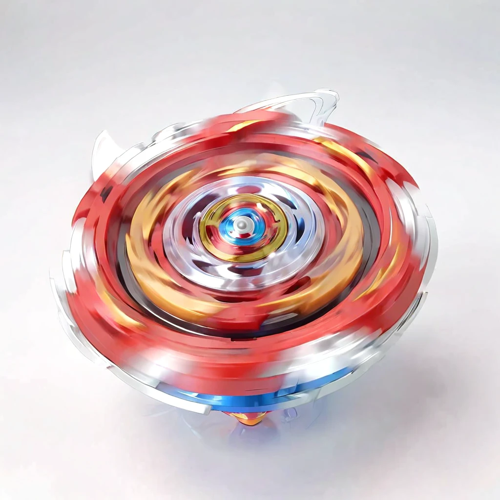 masterpiece, best quality, black and white sketch on white background, ultra-detailed sketch of a light red Beyblade top mid-spin, capturing the motion and energy as if it has just been launched. The spinning should create an intsense blur effect around the whole beyblade, emphasizing the speed and dynamism of the Beyblade. The top should show motion lines and a slight distortion to convey movement, intense blur effect, Anime-influenced graphic look, no human, anime-inspired style, isometric view, gradient background, no people, no person