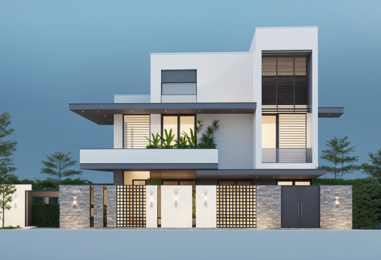 PLATFORM KTHOUSE, 1 morden WHITE buildings wave format:1.5, 1large road runs in front of the buildings, (RAW photo, real, best quality, masterpiece:1.2), look morden minimalist, 1 road in front of the house, dynamic lighting:1.3, (hyper realistic, photo-realistic:1.2), high quality, (dark lighting:1.2), perfect lighting, archdaily, no human, light at 12 noon, warm light in door:1.4, blue sky:1.3, shimering lighting:1.2