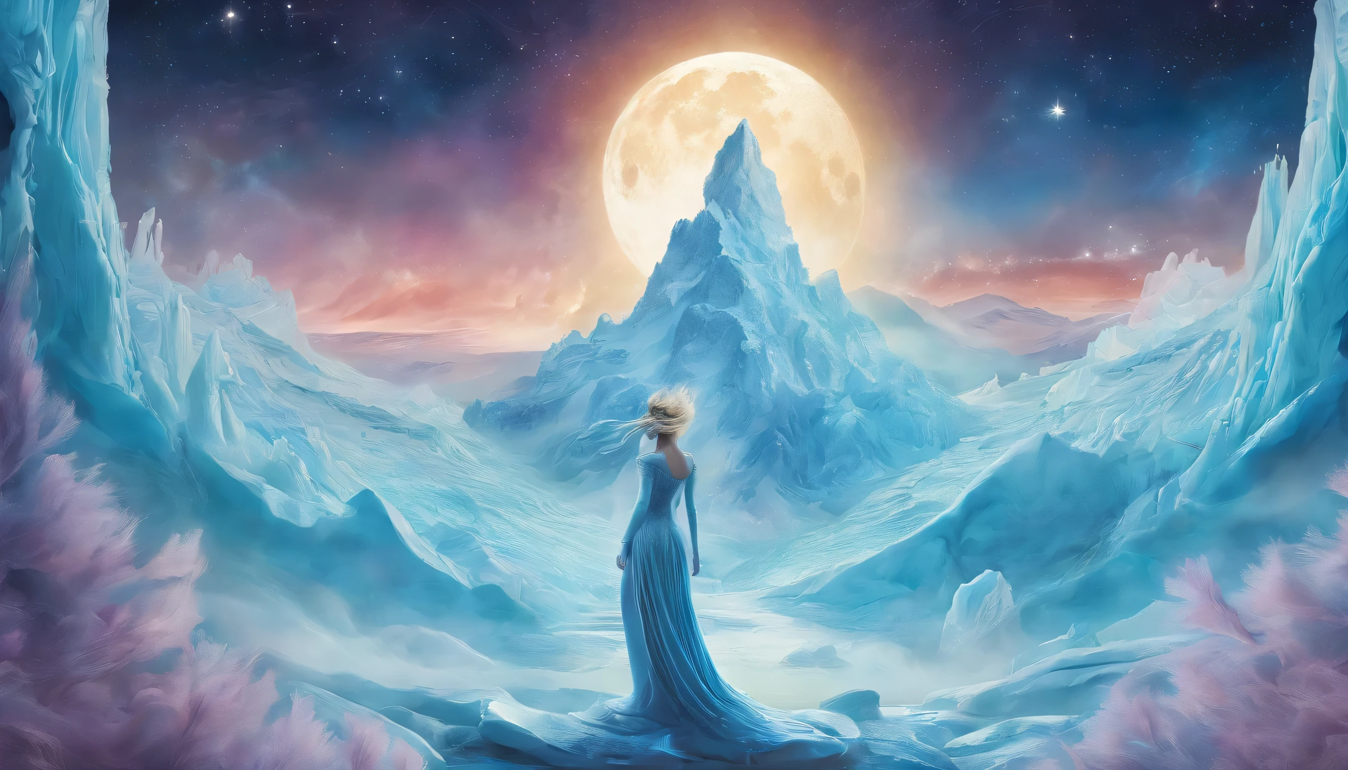 figure,Glacier,Moon