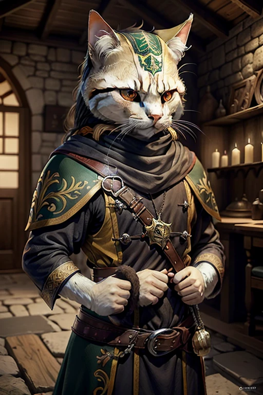 Gato guerreiro medieval