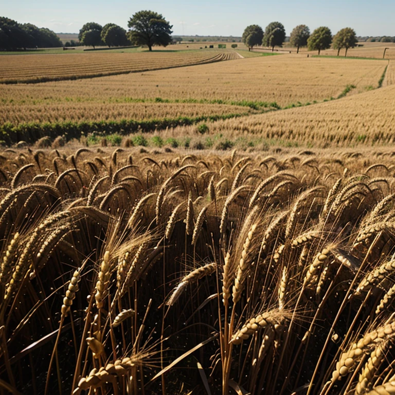 Large wheat plantation