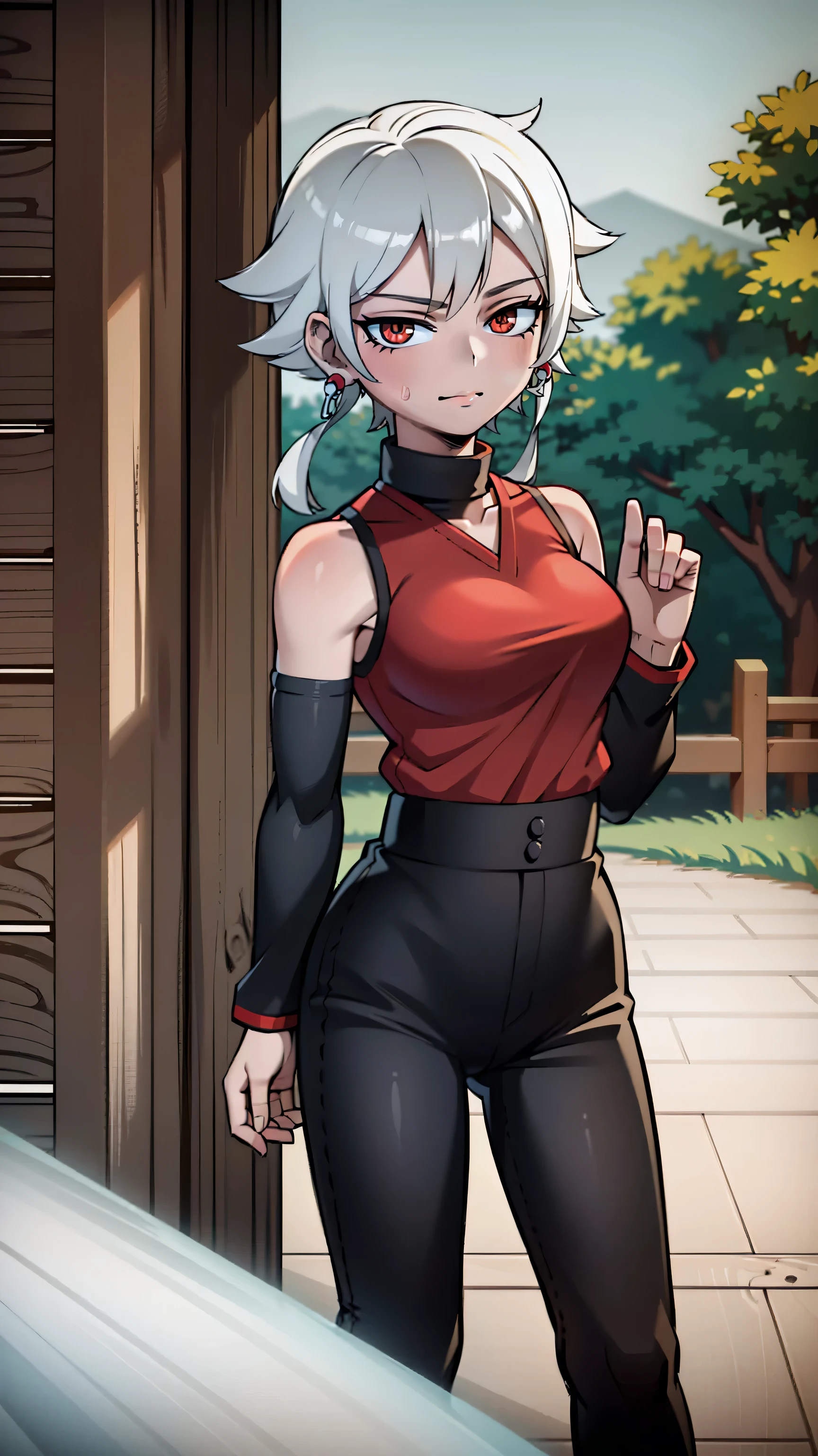 Bild von Sarada Uchiha mit aktiviertem Sharingan, Wear a red sleeveless turtleneck kimono in realistic style. Create a detailed depiction of Sarada Uchiha in a dark and stormy environment, mit Strahlen, die die Landschaft erhellen. Heben Sie Saradas entschlossenen Gesichtsausdruck hervor, the details of the red kimono and the intensity of the Sharingan in her eyes. Add shading, um dem Bild Tiefe und Realismus zu verleihen, Filmische Details, hiperdetalhados, Wahnsinnig, Beautifully colored, Unreal-Engine, DOF, Super-Resolution, Megapixel, Kinematographische Beleuchtung, Antialiasing, FKAA, TXAA, RTX, SSAO, Nachbearbeitung, Postproduktion, Tone Mapping, ..cgi, VFX (Grafiken), Soundeffekte, wahnsinnig detailliert und kompliziert, Hyper-Perfektionist, Hyperrealistisch, volumático, fotorealistisch, ultra fotorreal |, Ultra-detailliert, Komplizierte Details, 8K, Super detailliert, Colouring, Volumetrische Beleuchtung, HDR, realistisch, Unreal-Engine, 16k, scharfer Fokus, Oktan-Rendering,middle large ,big ass,sexy,NSFW