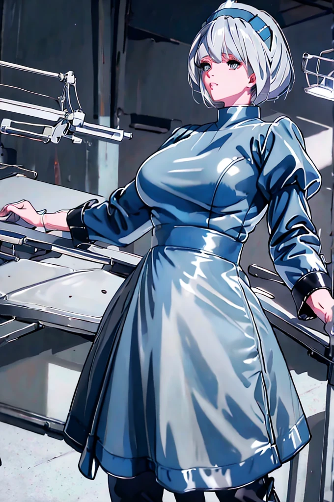 nurse uniform,hospital, latex nurse suit,nurses,busty,elbow gloves,labcoat,white hair woman,white eyes , gigantic ,medical instruments,asian nurse,two nurses,speculum,examination room,oversize ,big ass ,strap on, lay on table ,legs spreaded,giving birth,gyno chair , dentist,Milf,latex,black uniform,oversize breasts