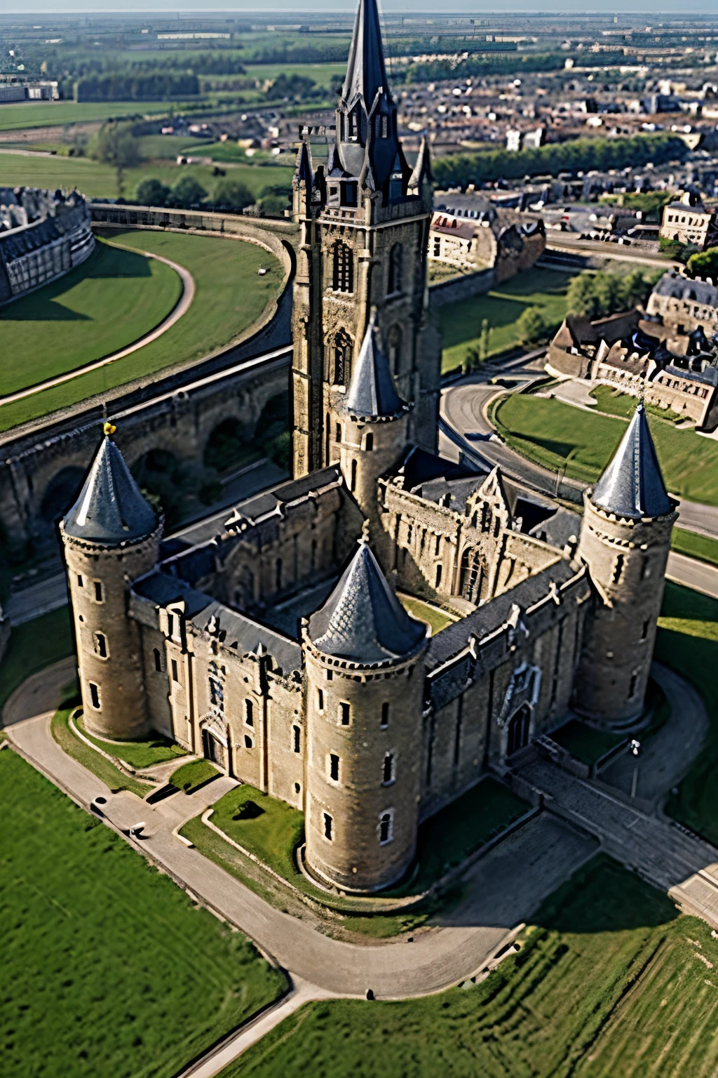 Benelux Catherine city castle Google Earth
