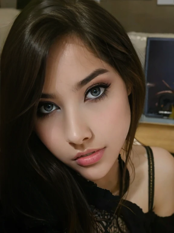 (masterpiece, best quality:1.2), 1girl, (dressed), beutiful, gorgeous, babe, of 18 years old, seems very actractive, the most beautiful girl in the world, slim with very large breasts, cute face, perfect body, (DRESSED),(CLOTHES) 4K UHD, ultra realistic, photo realistic, (photography nobel), ((european)), high school