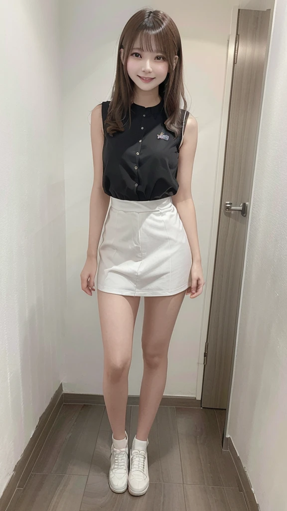 masterpiece, highest quality, 8K, Ultra-high resolution,((Full body photo of Royal Sister, 21 year old female)),Smiling face