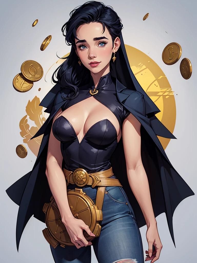 um close de uma mulher de camisa azul e jeans segurando uma caixa de madeira, style artegerm, artegerm and atey ghailan, even model | artegerm, style ivan talavera and artegerm, in the style artegerm, Estilo de arte de Charlie Bowater, arte do personagem Charlie Bowater, neoartcore e charlie bowater de desenho animado de uma mulher .Ilustra??o estilo desenho animado, estilo de arte dos desenhos animados, estilo de arte dos desenhos animados, digital illustration style, estilo atompunk projeto de pessoaagens altamente detalhado, arte digital detalhada coragem, Forest fan art, Design de personagens de retrato, beautiful digital illustration, retrato de alta qualidade, Arte em quadrinhos, mulher jovem cabelo com transas lindas . Queen Anna by Jennifer Connelly lined eyes Medium large bust and wonderful sexy clothes. image expression of sexual desire from waist to head illustration Queen Anne of Arendelle atompunk style Fallout 4 style pose playboy magazine sensual witch Character cartoon style facial expression happy beautiful smile and six medium small portrait mode waist up with lots of gold around her other stones portrait precious mode waist up queen of the south Jennifer Connelly GTA scenery dominatrix gold coins chest with jewelry with her boyfriend, um homem com barba preta, armado com um estilo militar, Jennifer Connelly Turnaround sheet Creates multiple images in different poses of the same cartoon character:1.2), Woman from Southern Brazil Drawing Art Gaucho Artline white background woman Cartoon image of a woman , roupas sensuais , garota Personagens GTA estilo artgerm femininas Yvonne Strahovski estilo de desenho garota,, pequeno, Shy, bunda grande, catholic nun outfit , dynamic pose, Quente, soft or colored lips, fundo simples, perfect hands, anatomia perfeita, Apoie-se no estilo cartoon de Jennifer Connelly