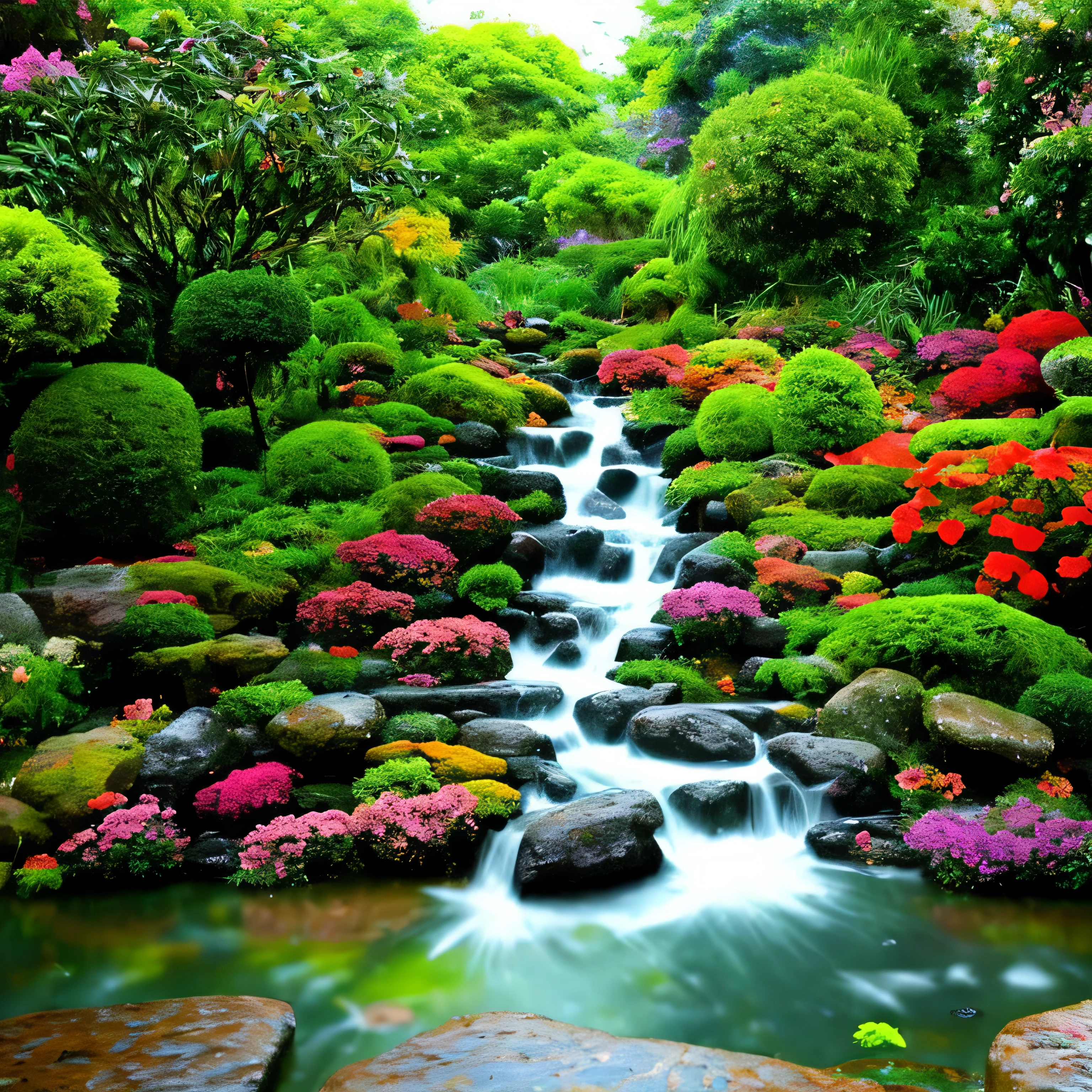 rain、rain、rain、Mystical world Zen garden Dazzling clouds Gently flowing water Colorful flowers Colorful butterflies Fresh air Symphony of nature Perfect harmony Magical beauty Enchanting melodies Heavenly harmony Calming colors Paradise Serenity of nirvana Mystical aura Dreamy environment Waterfall Angels Pure bliss Divine presence Magical aura Eternal symphony of peace and happiness ,
